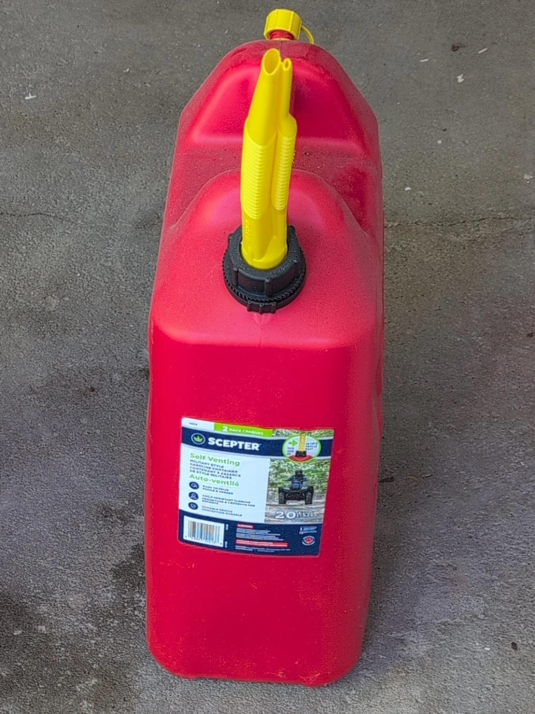 Scepter 20L Self-Venting Gasoline Container