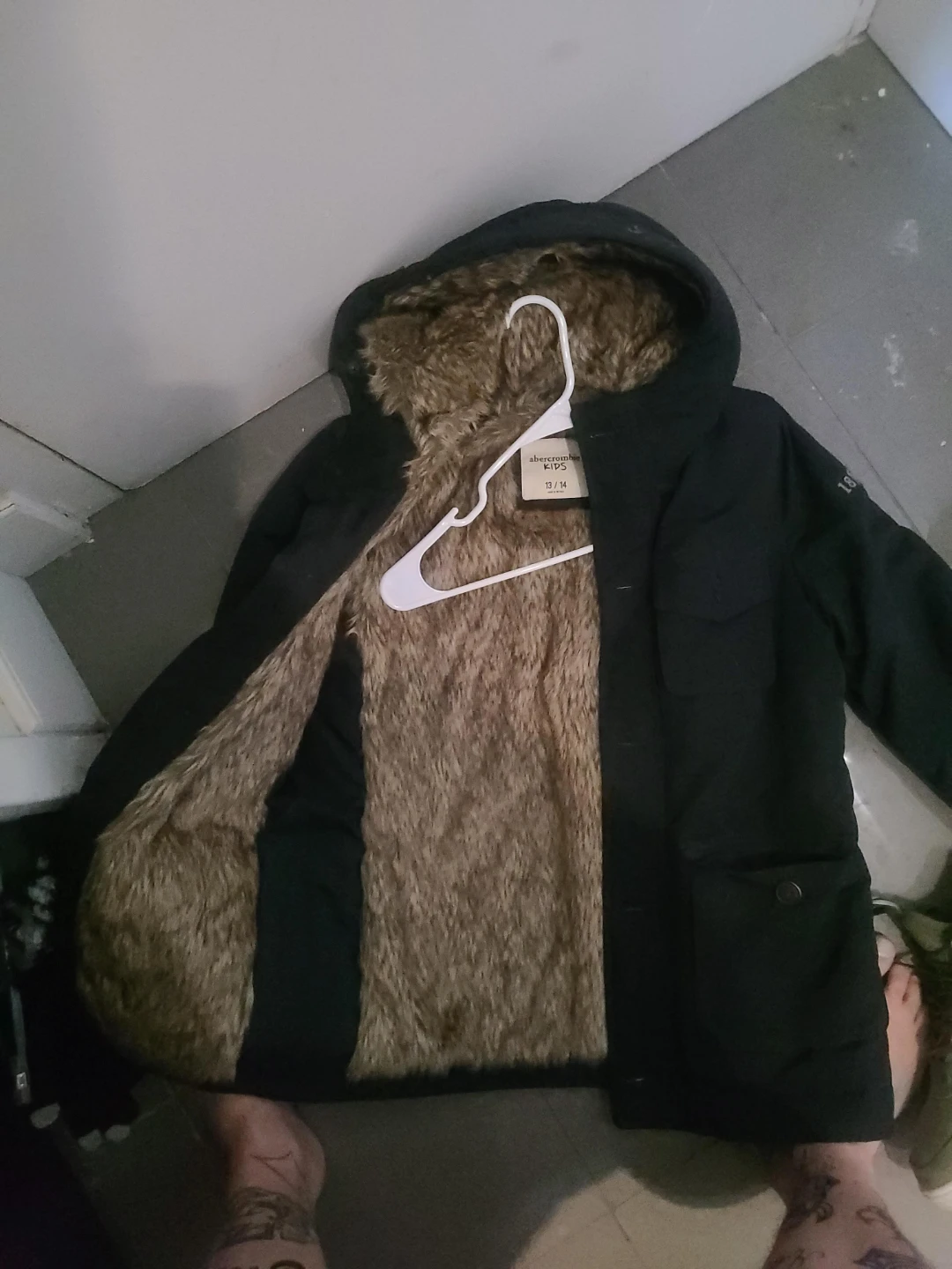 Abercrombie Kids Fur Lined Parka 13/14