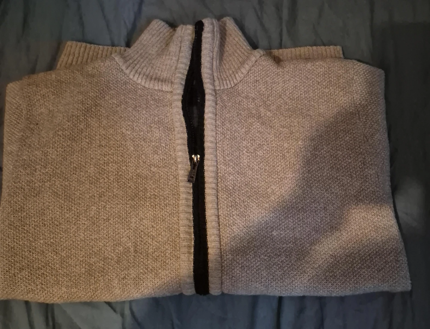 MONSTO POLO Zip-Up Sweater - XL