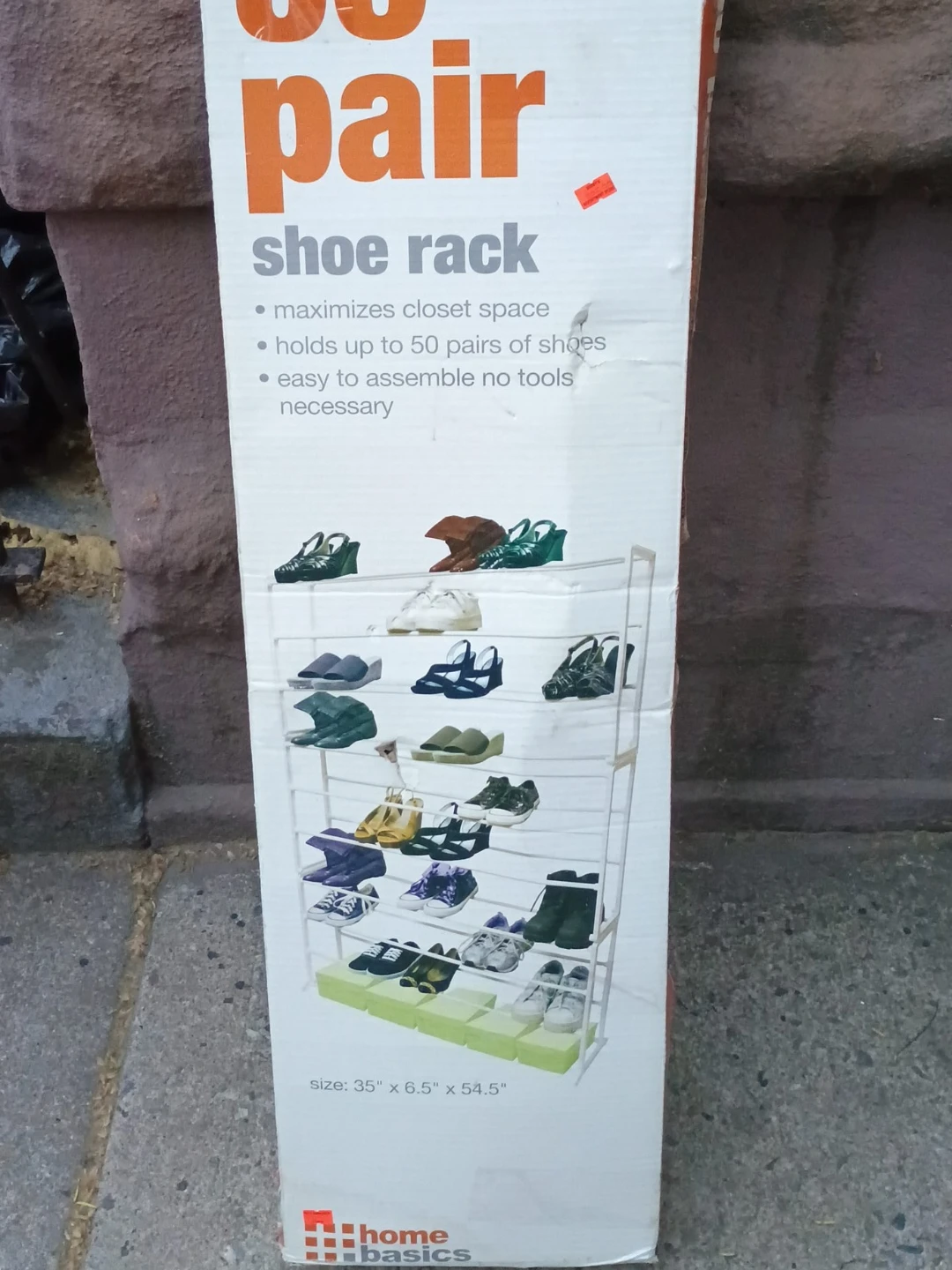 Home Basics 50 Pair Shoe Rack