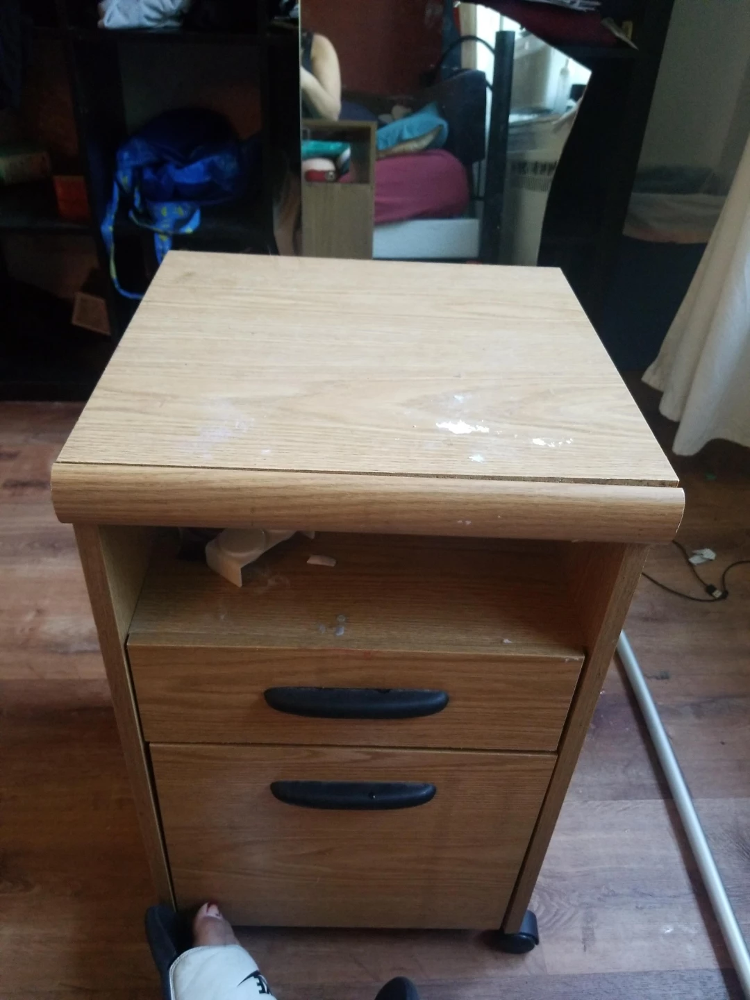 Wooden Filing Cabinet with 2 Drawers