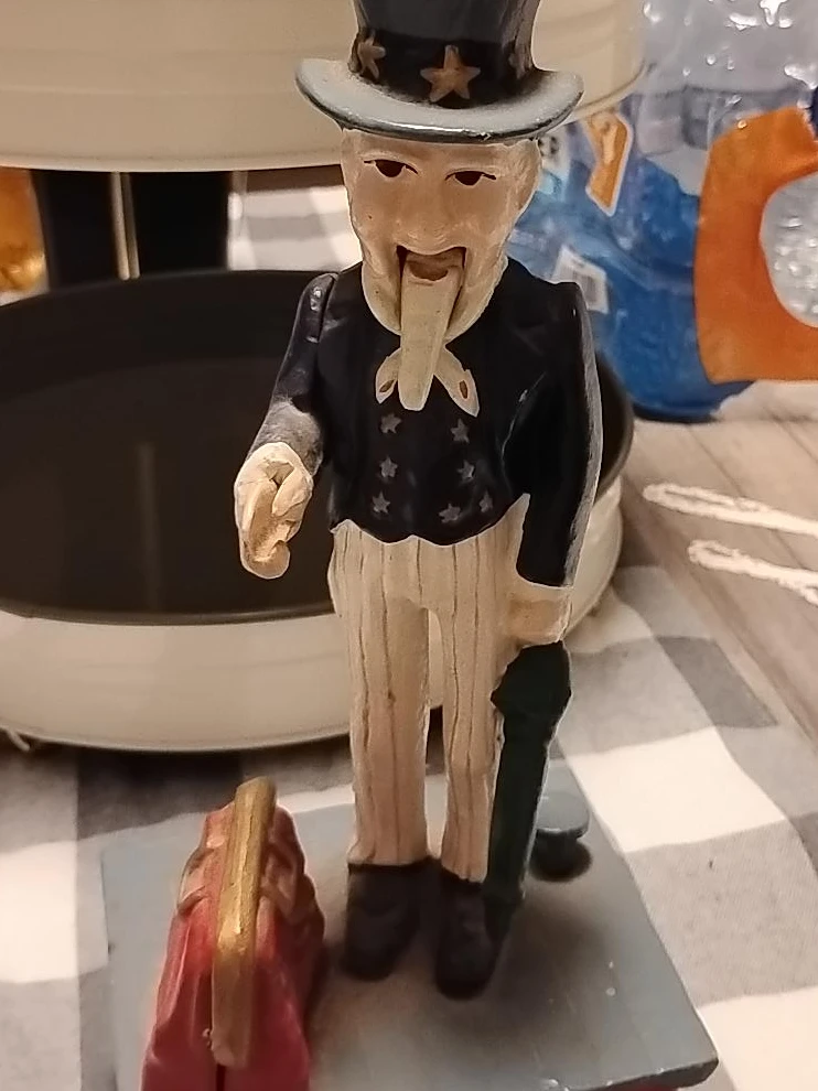 Uncle Sam Cast Iron Mechanical Bank