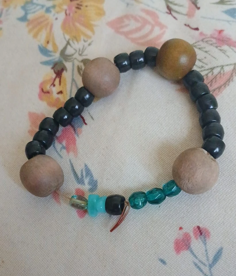 Tribal Bracelet with Wooden Accents
