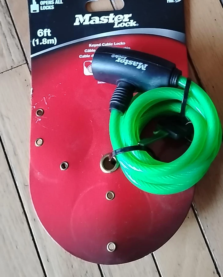 Master Lock 6ft Keyed Cable Lock