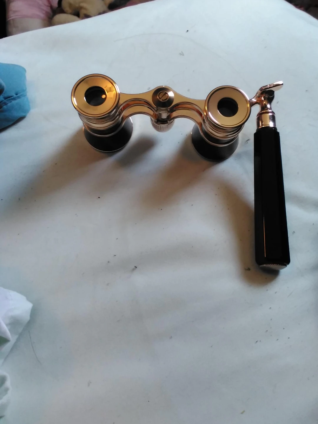 Vintage Opera Glasses with Handle and Case