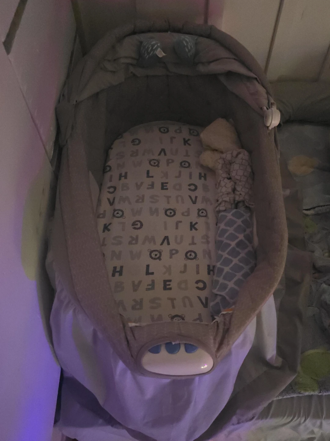 Grey Baby Bassinet