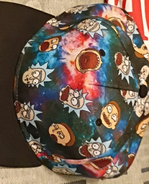 Rick and Morty Galaxy Print Snapback Hat
