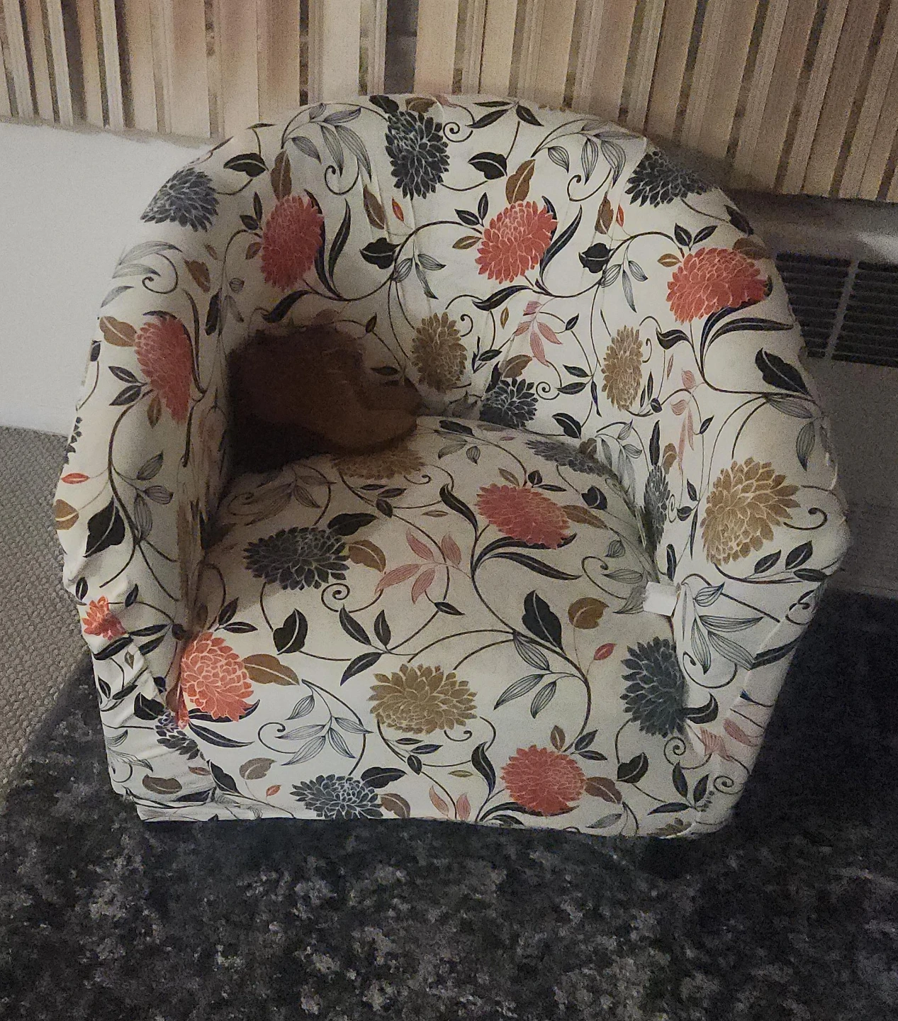 Floral Accent Chair