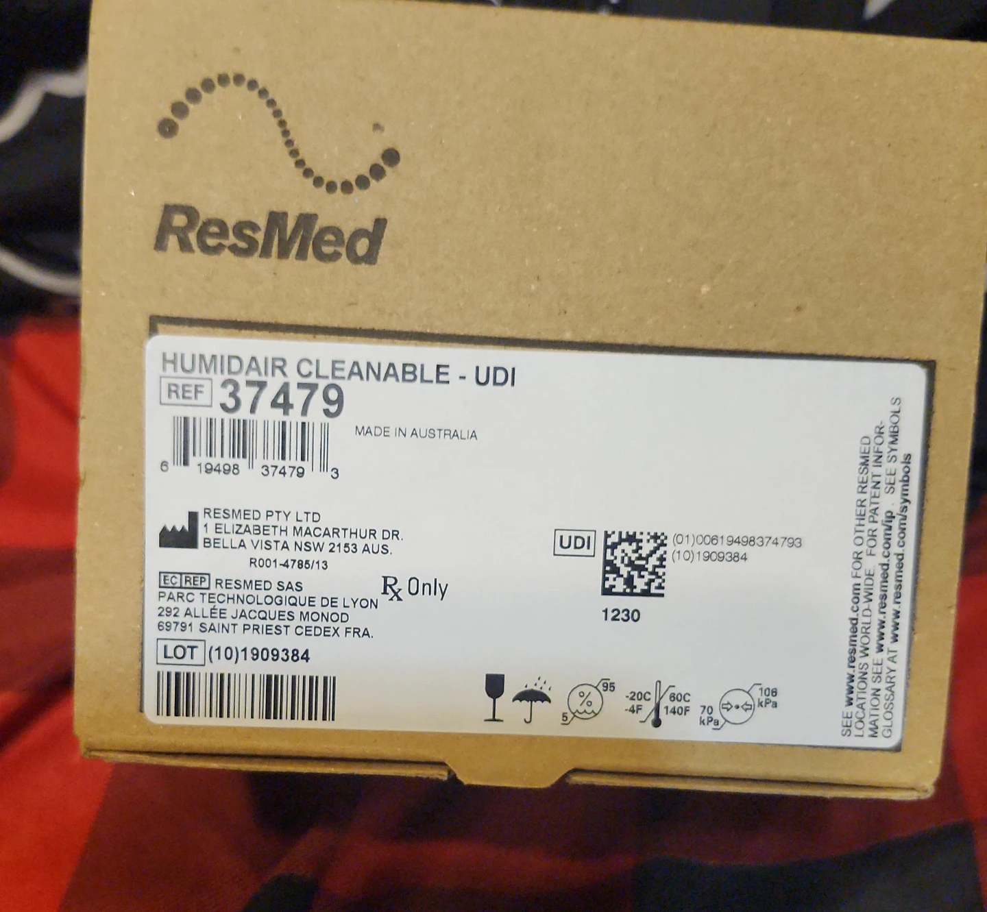 ResMed HumidAir Cleanable UDI Ref 37479