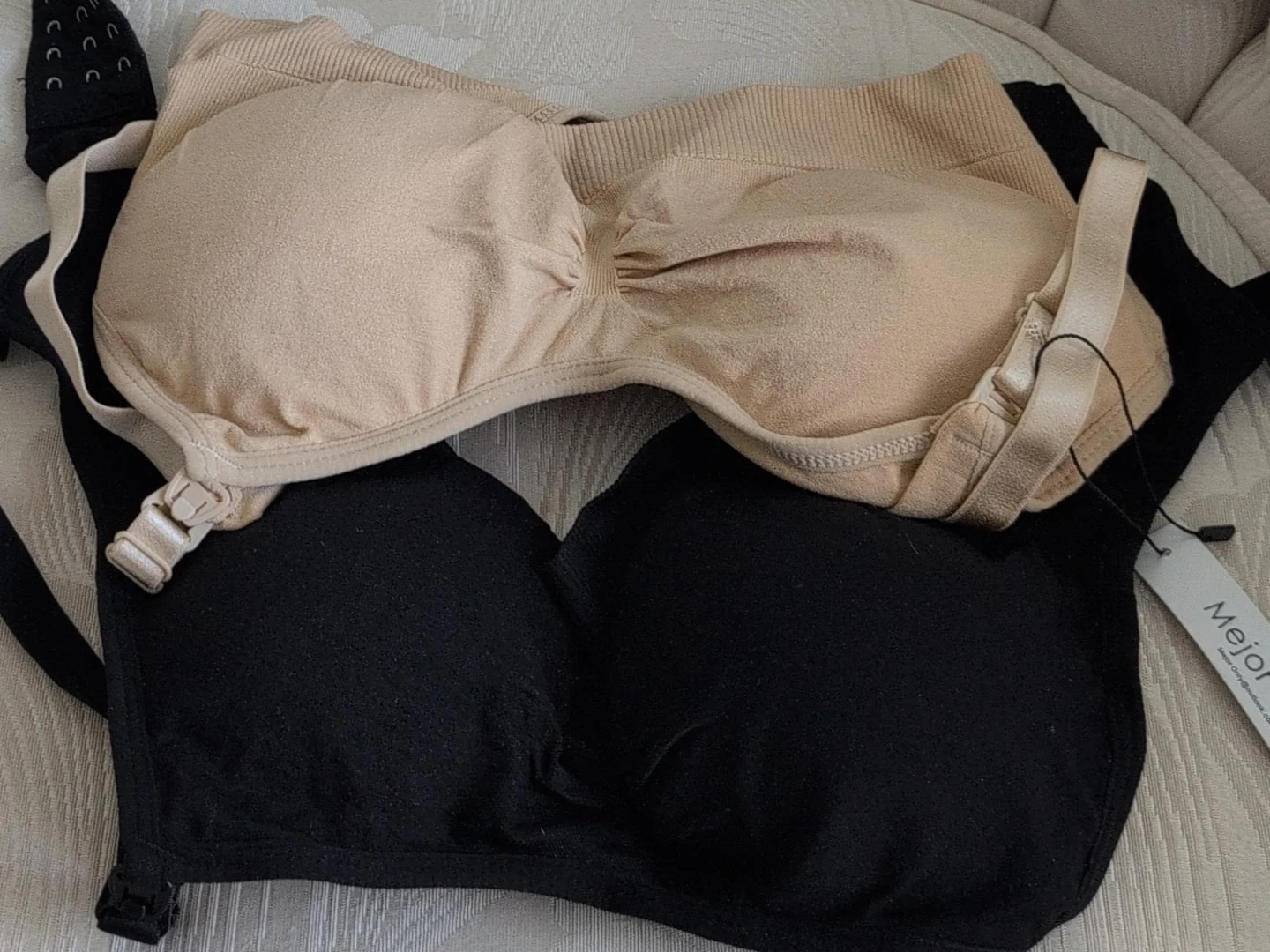 Mejor Nursing Bras - Black & Nude