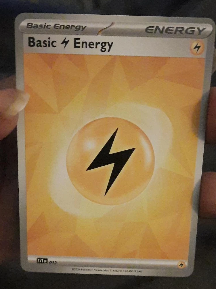 Basic Lightning Energy Pokemon Card SVE 012