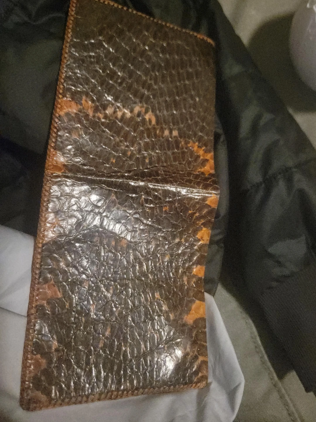 Vintage Snake Skin Bifold Wallet