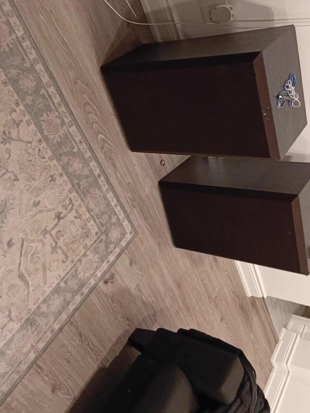 Pair of black Speaker