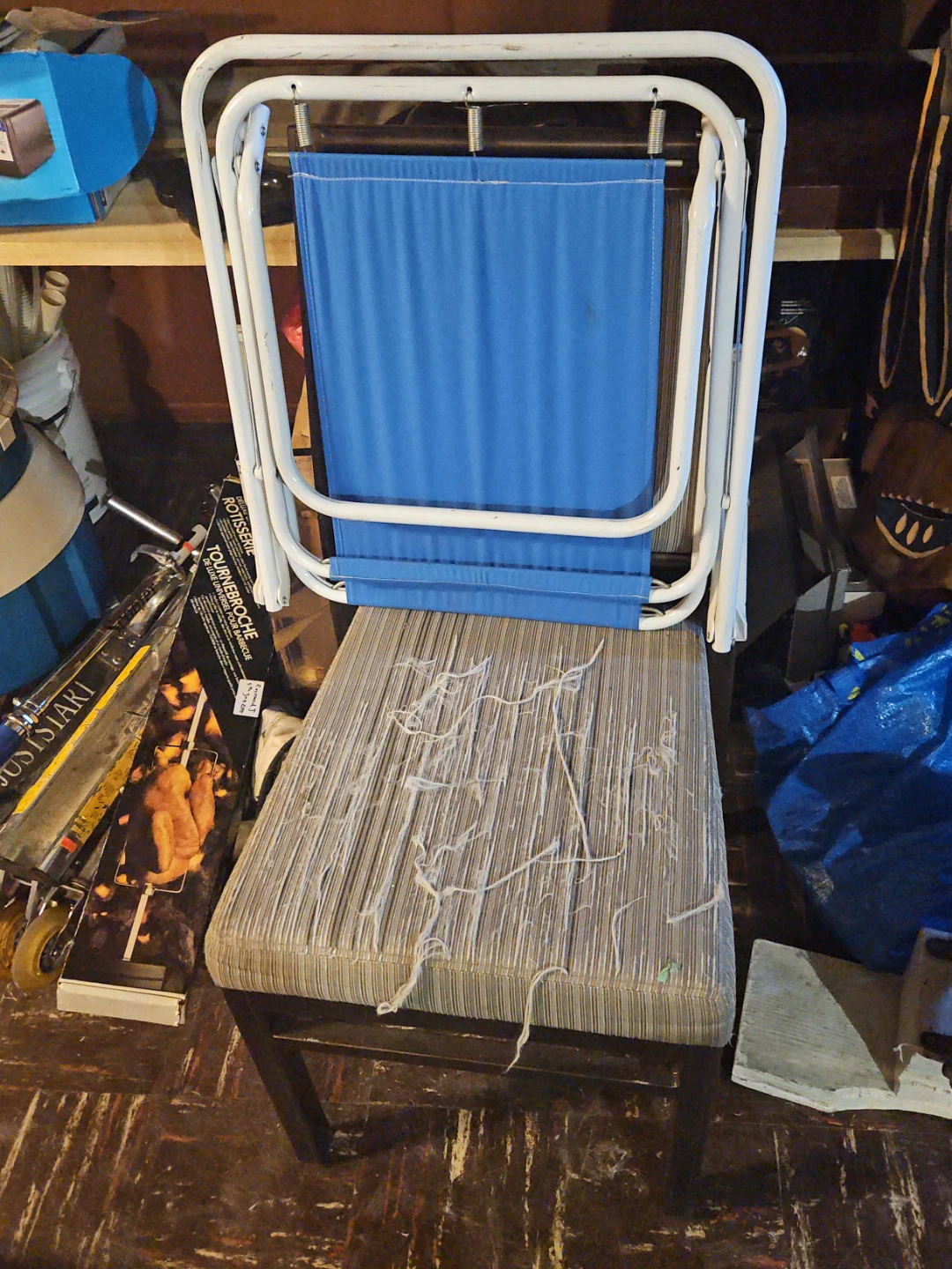 Blue Folding Beach Chair