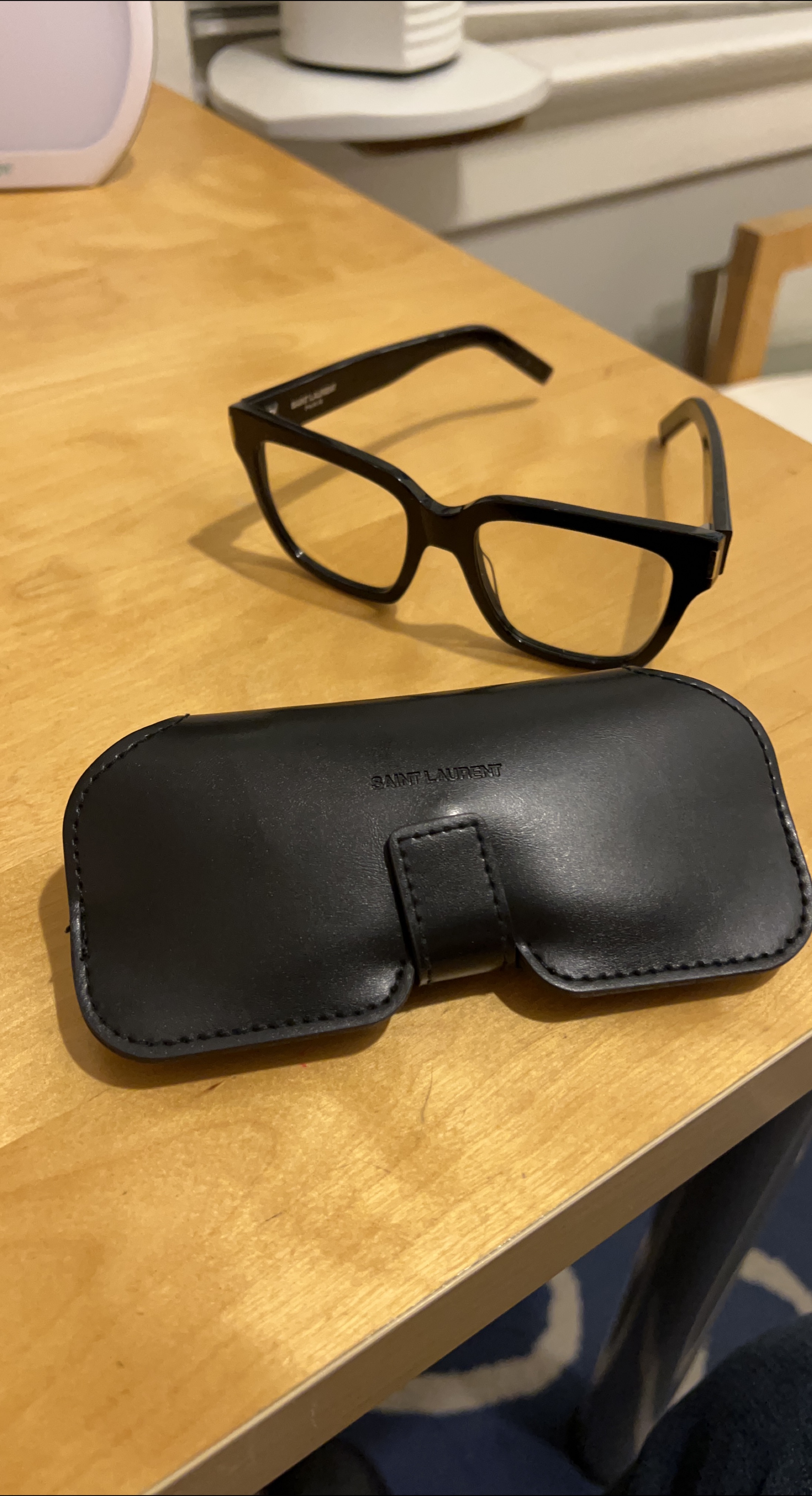 Saint Laurent Black Glasses with Case
