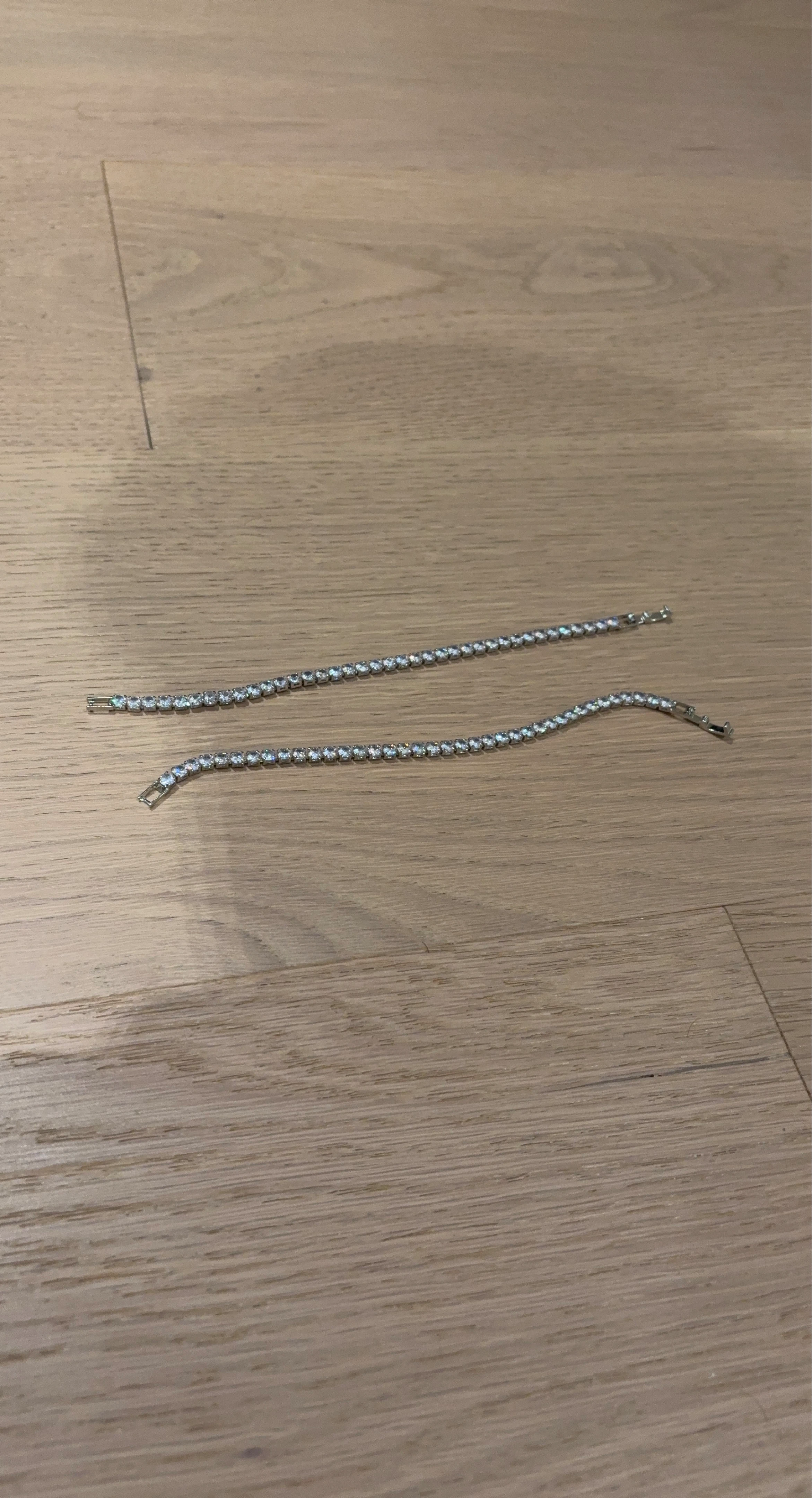 Silver Tone Tennis Bracelet with Moissanite - photo 3