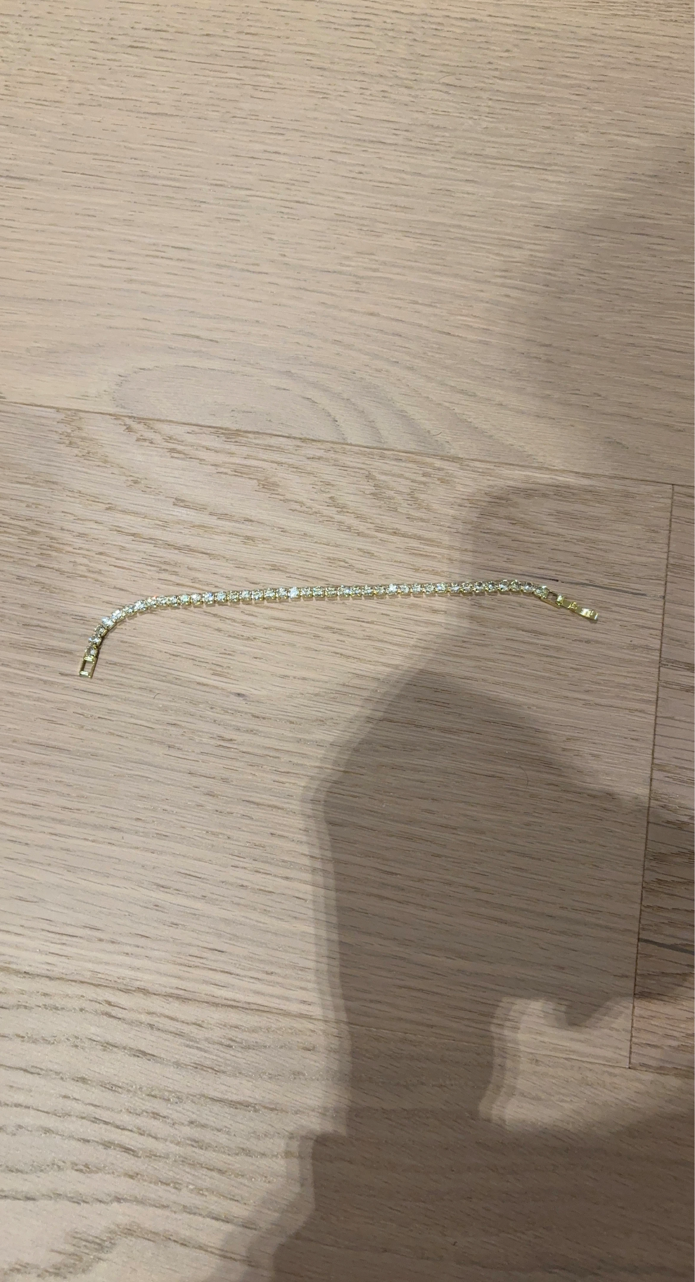 Gold Tennis Bracelet with Moissanite - photo 2