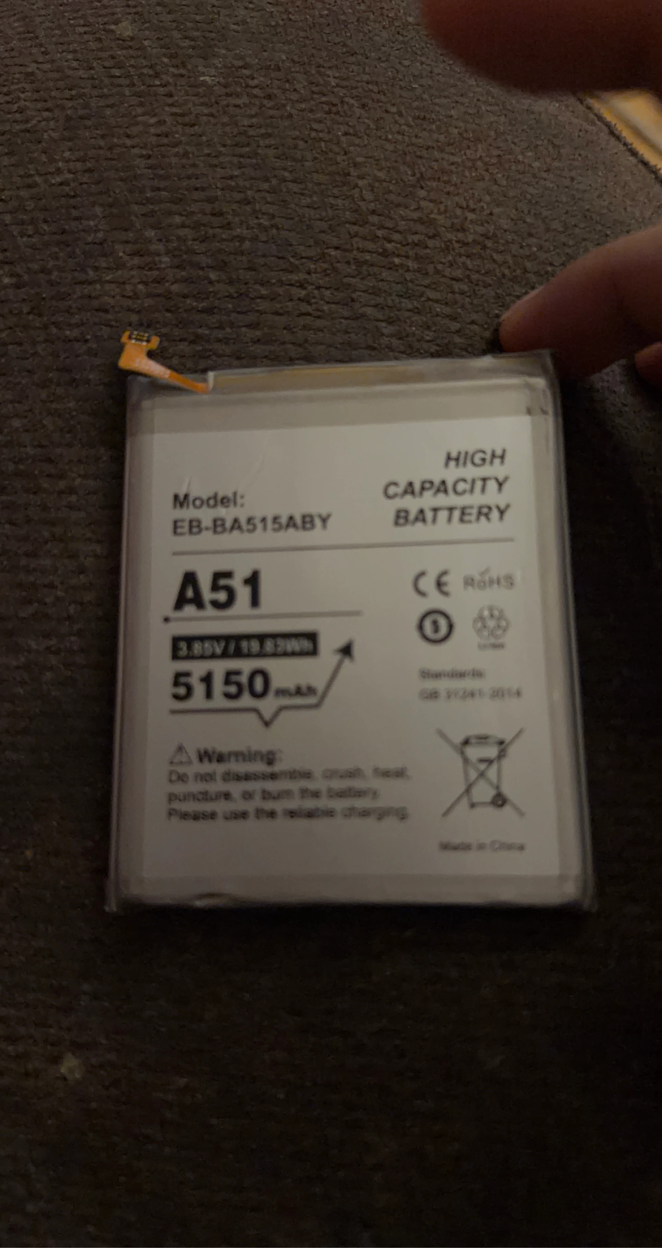 Samsung EB-BA515ABY A51 High Capacity Battery 5150mAh
