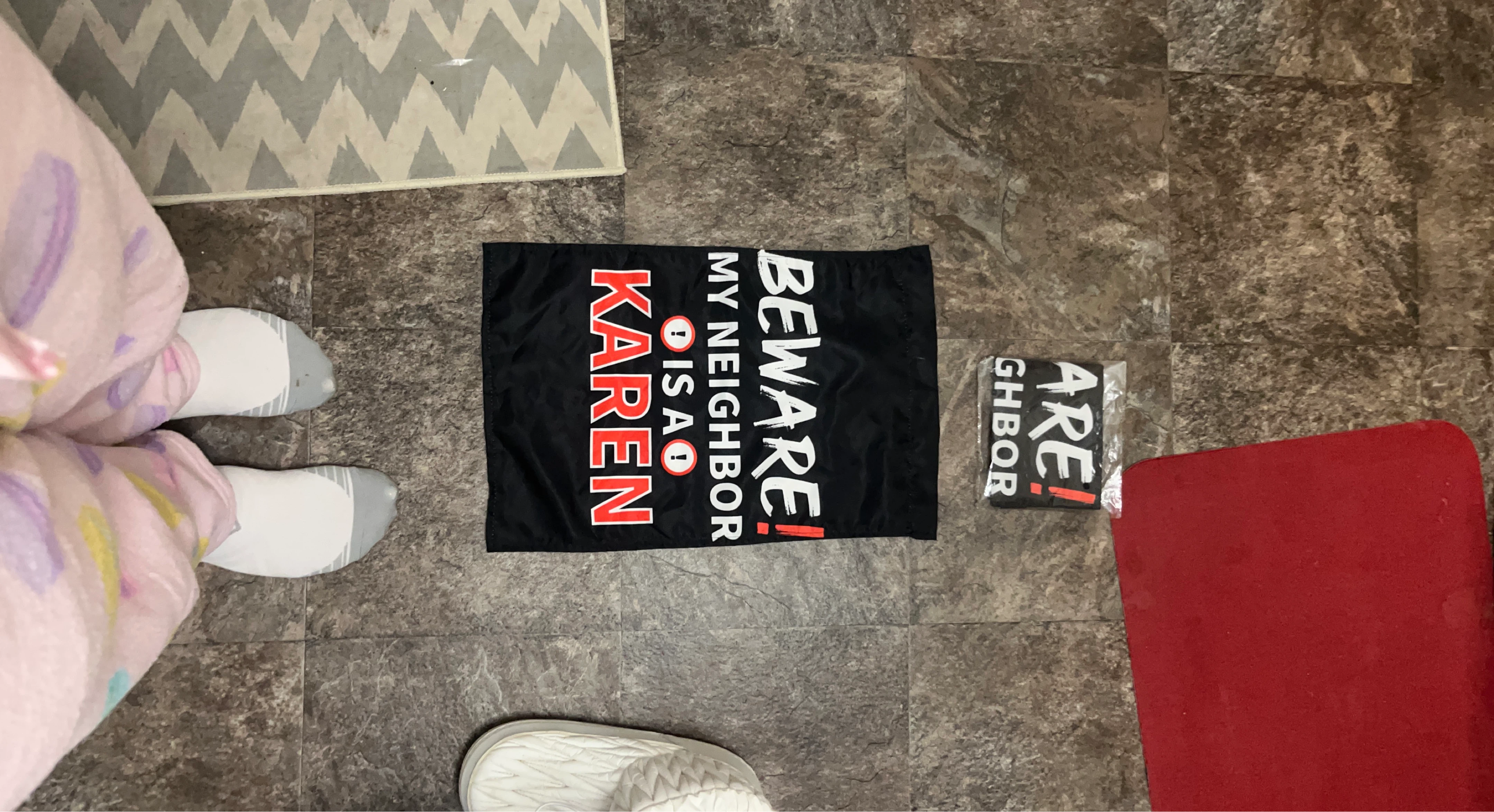X2 Beware! My Neighbor is a Karen Flag