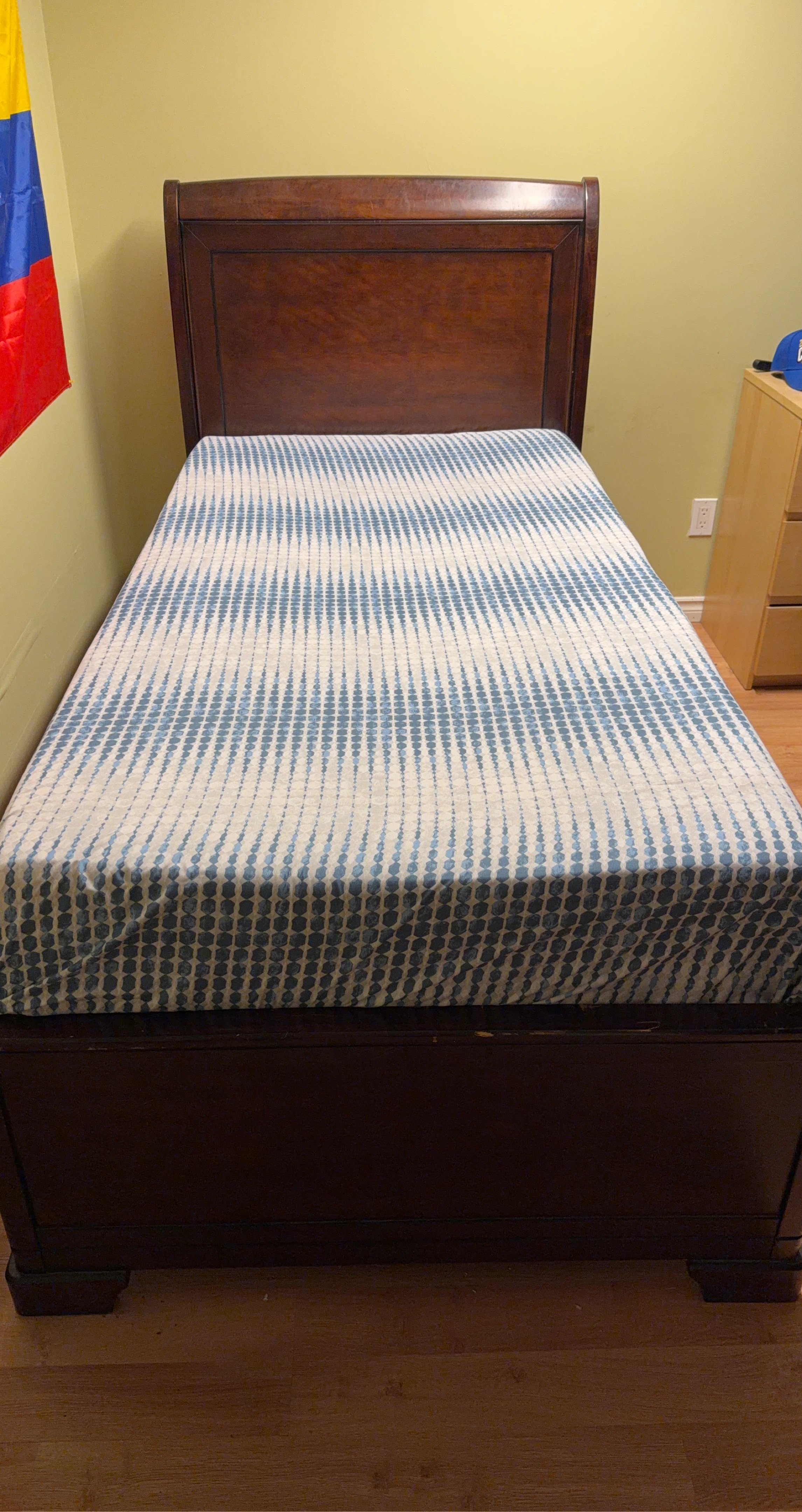 Wooden Bed Frame - Dark Brown