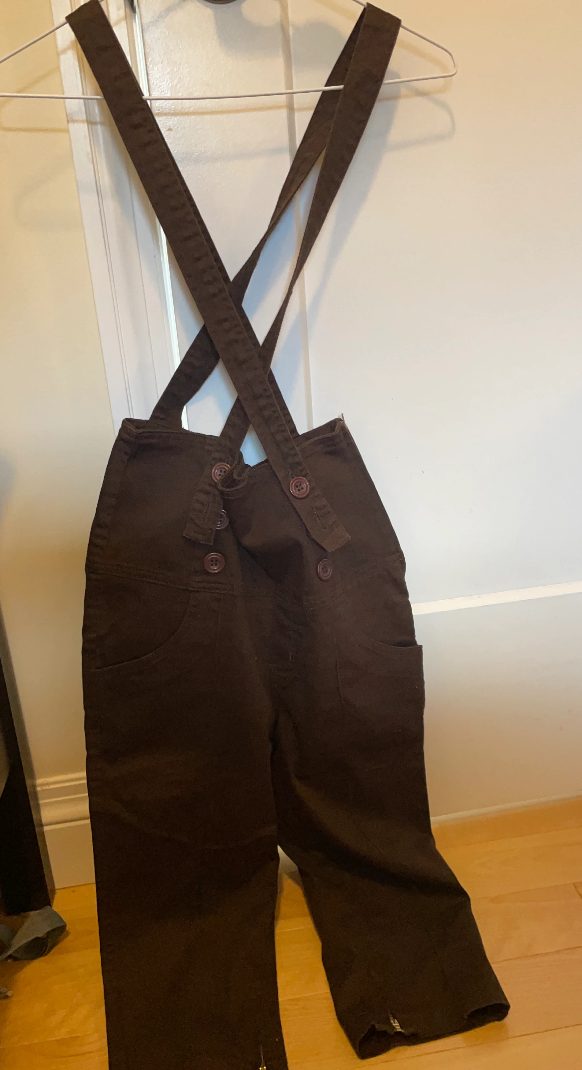 Penshoppe -Brown Overalls with Buttons