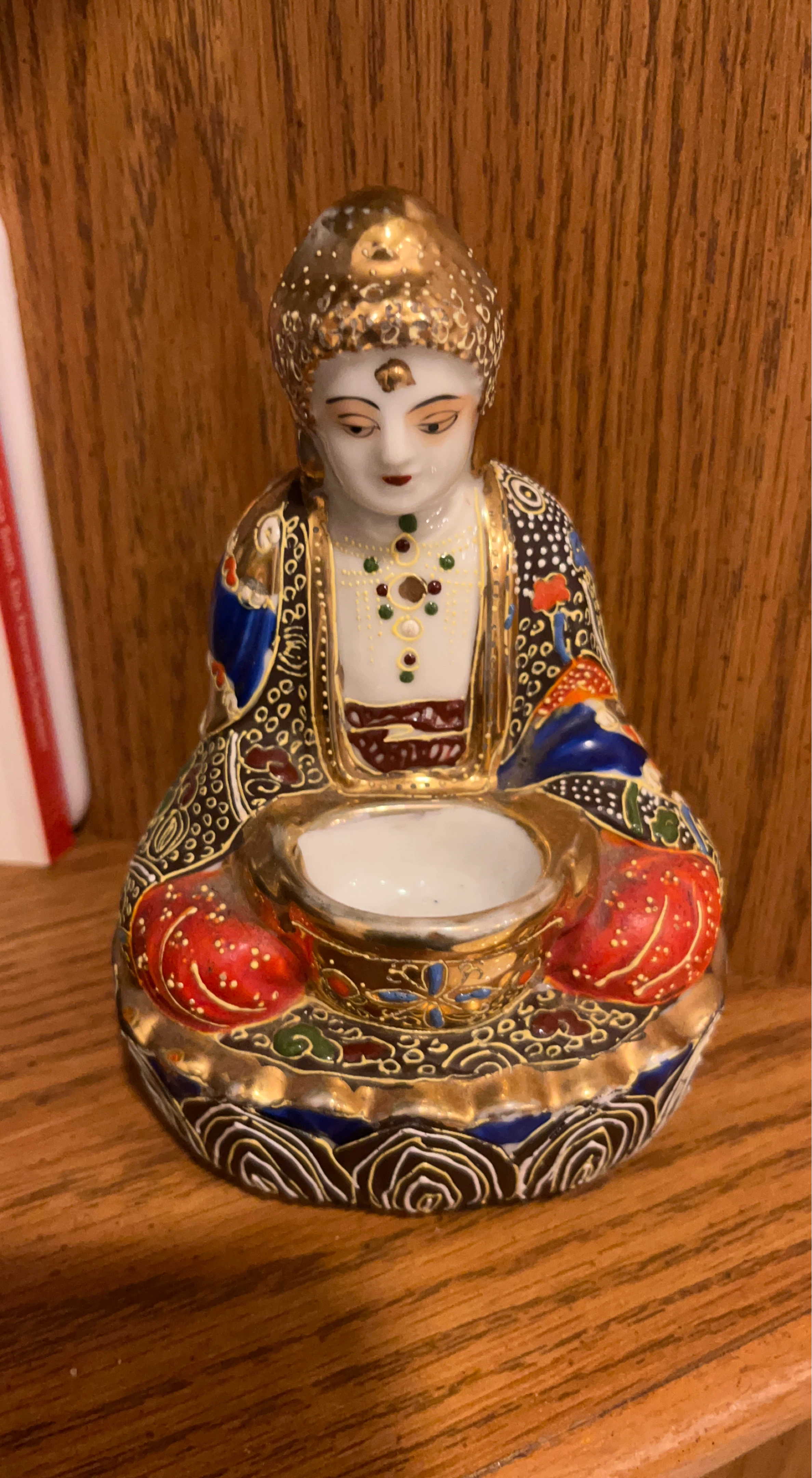 Kutani Ware Buddha Incense Holder