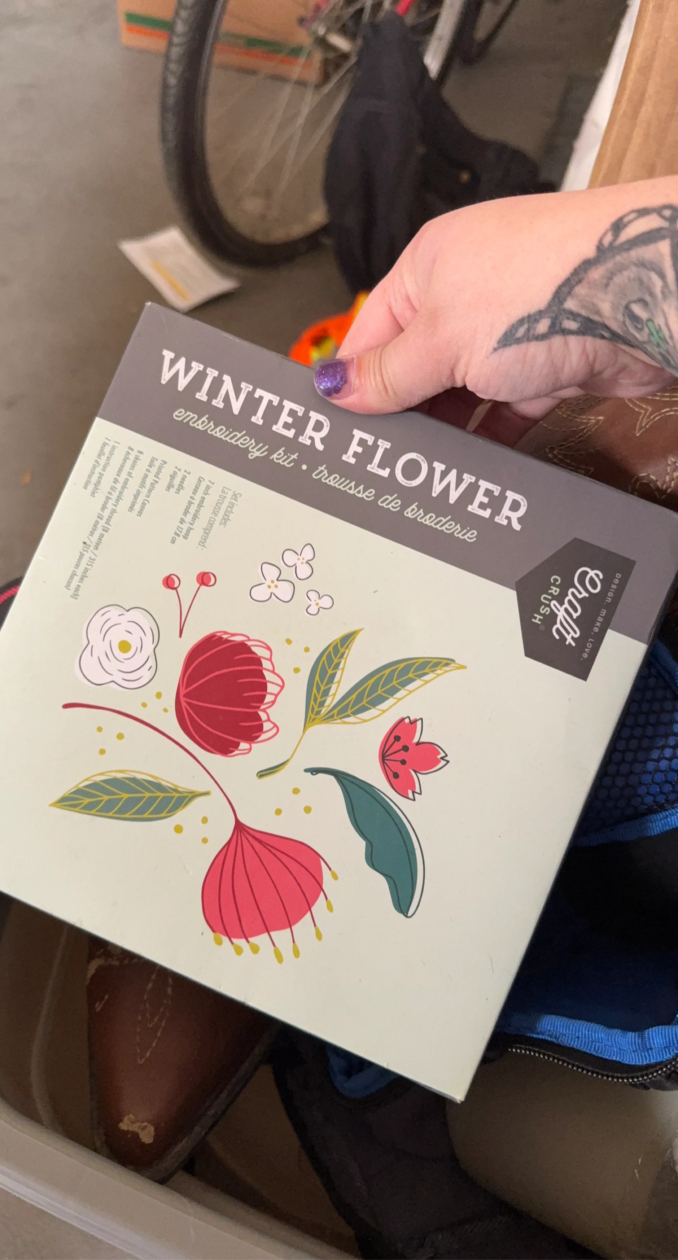 Winter Flower Embroidery Kit by Craft Crush