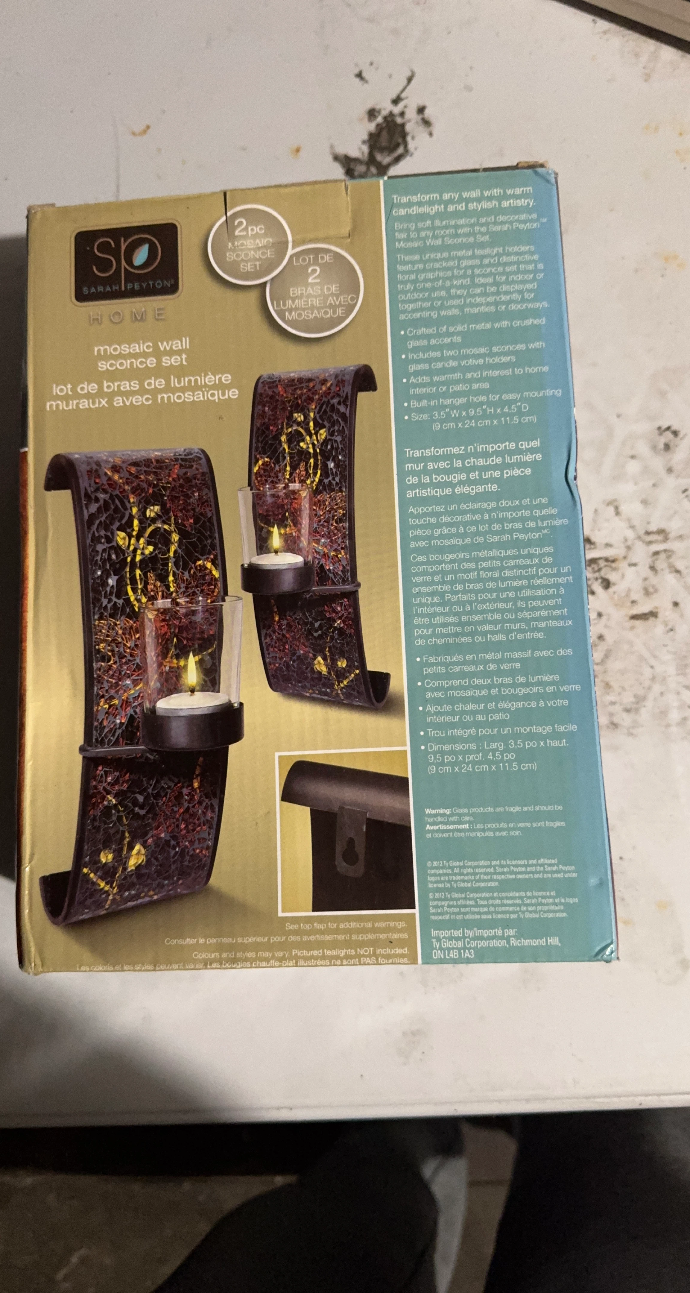 Sarah Peyton Mosaic Wall Sconce Set (2-Piece)