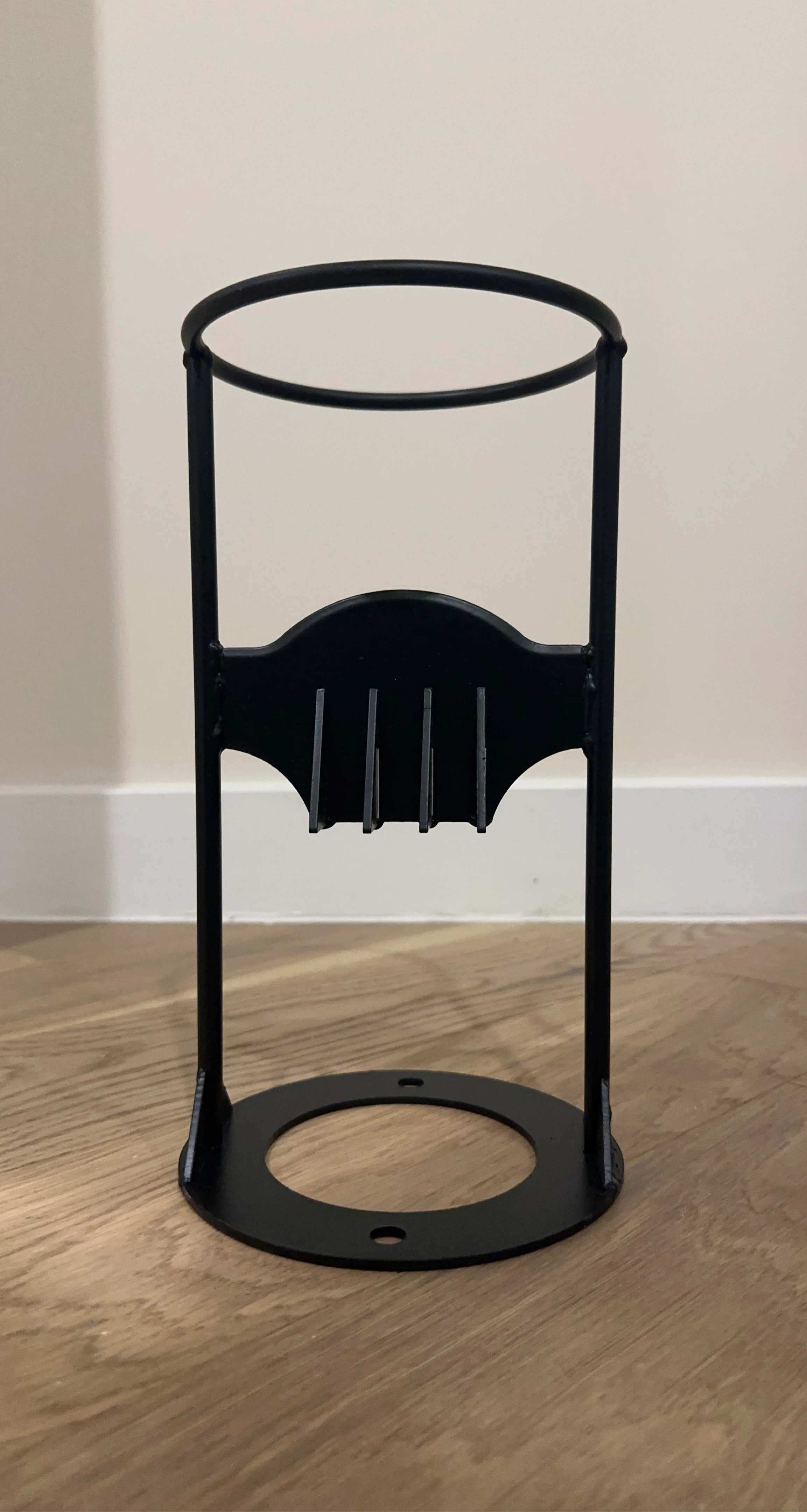 Black Metal Kindling Splitter Stand