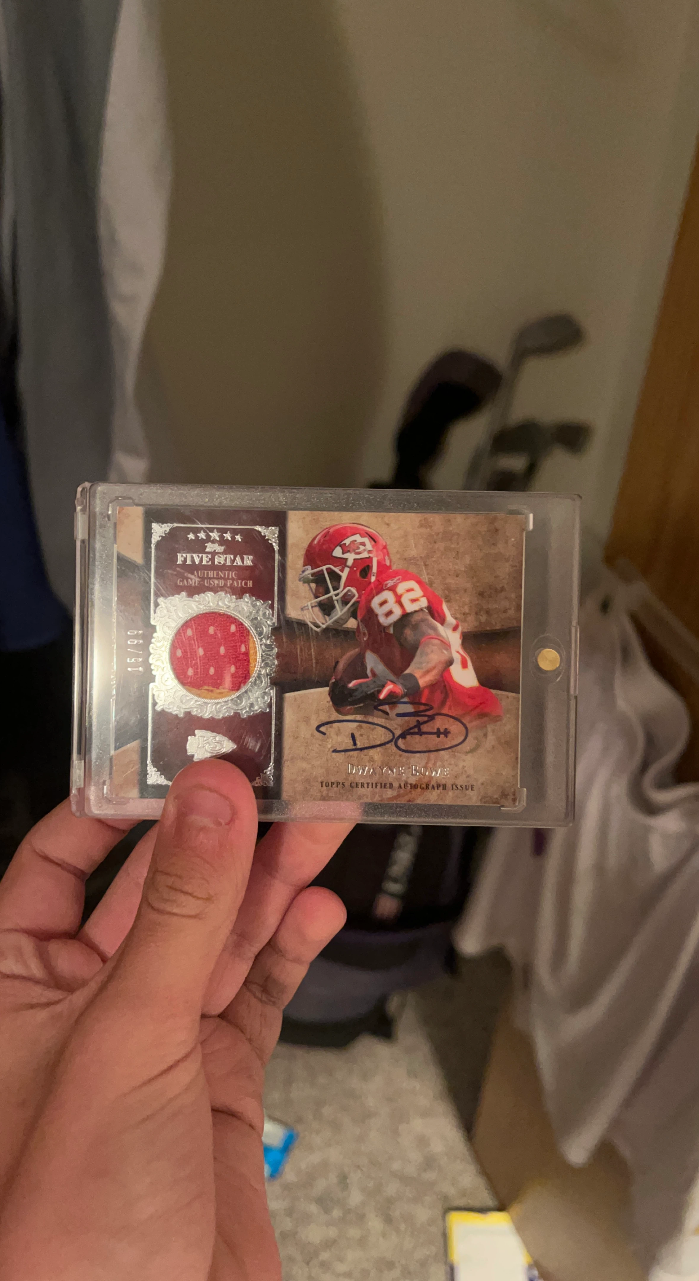 Dwayne Bowe Topps Certified Autograph Football Card