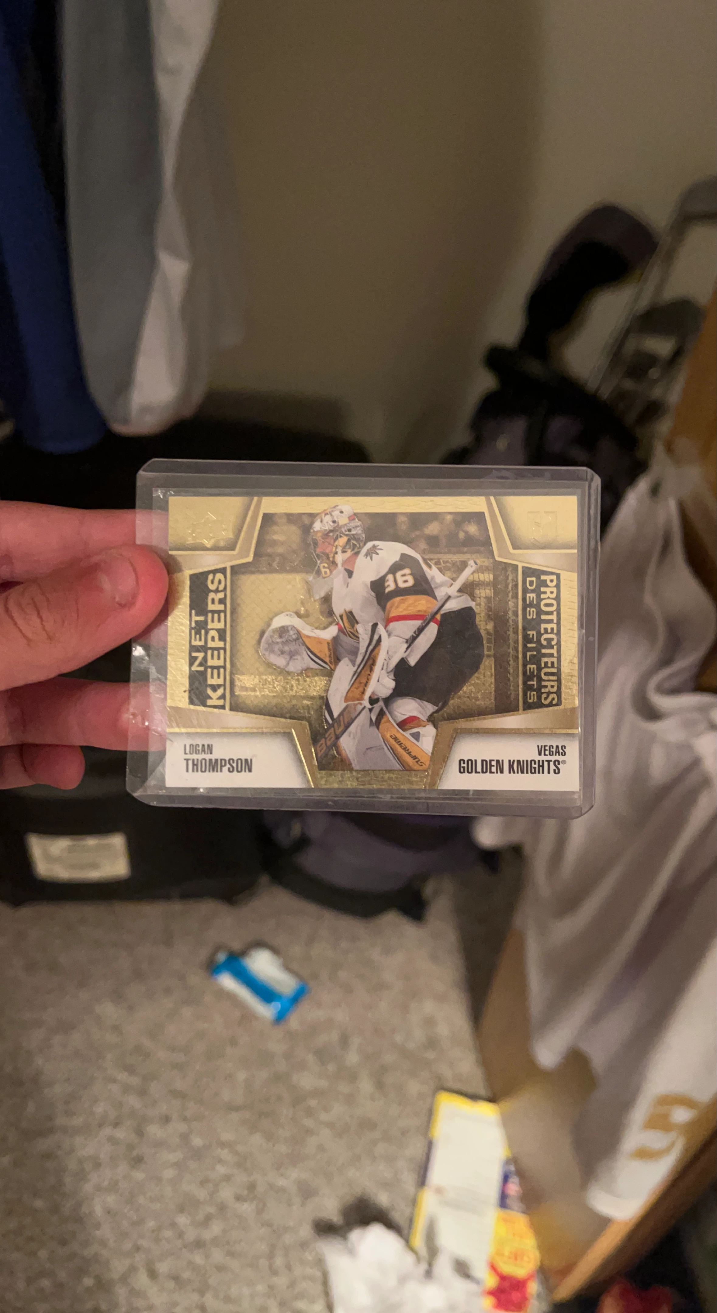 Logan Thompson Vegas Golden Knights Hockey Card