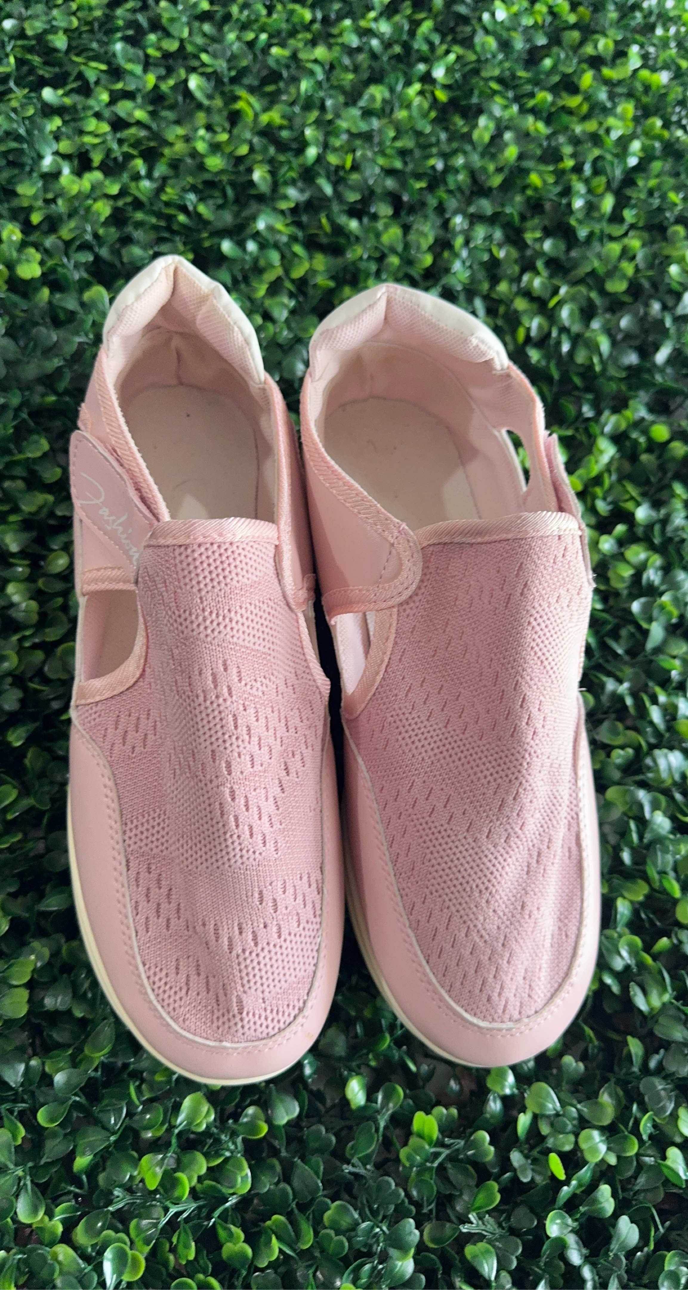 Pink Slip-On Fashion Sneakers
