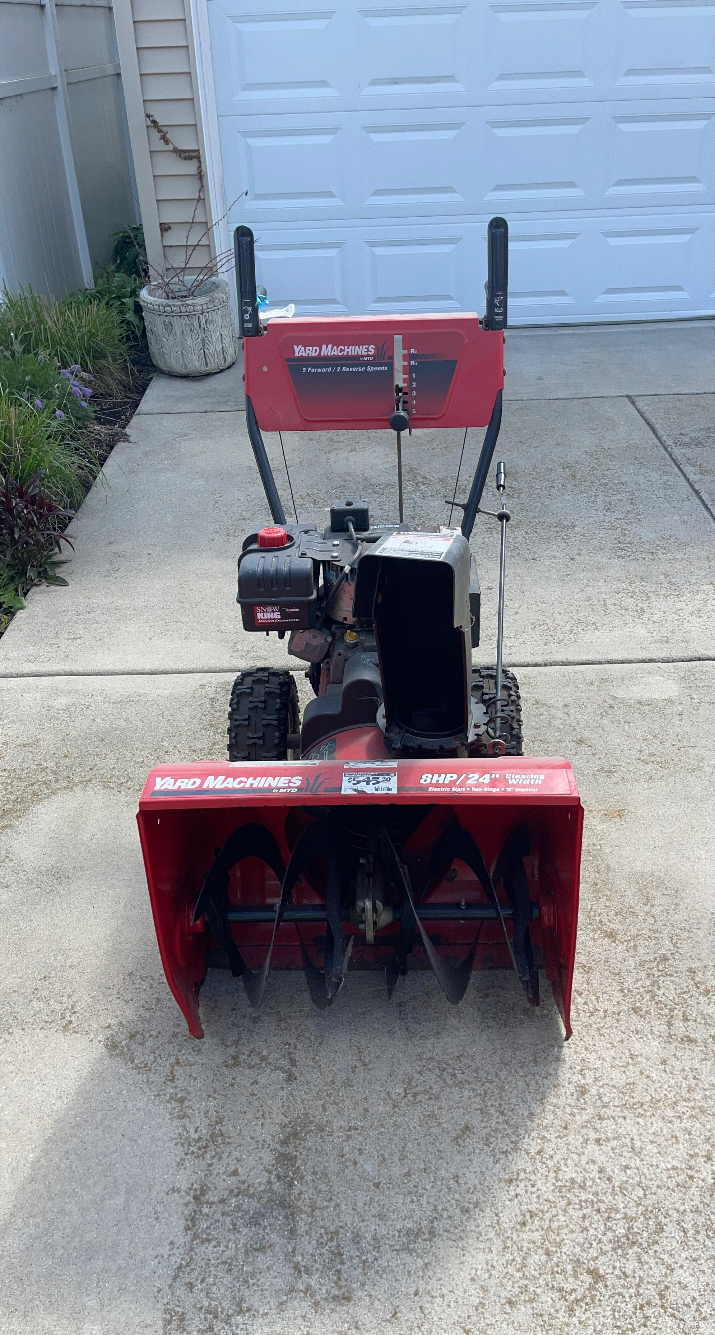 Yard Machines 8HP 24" Snow Blower