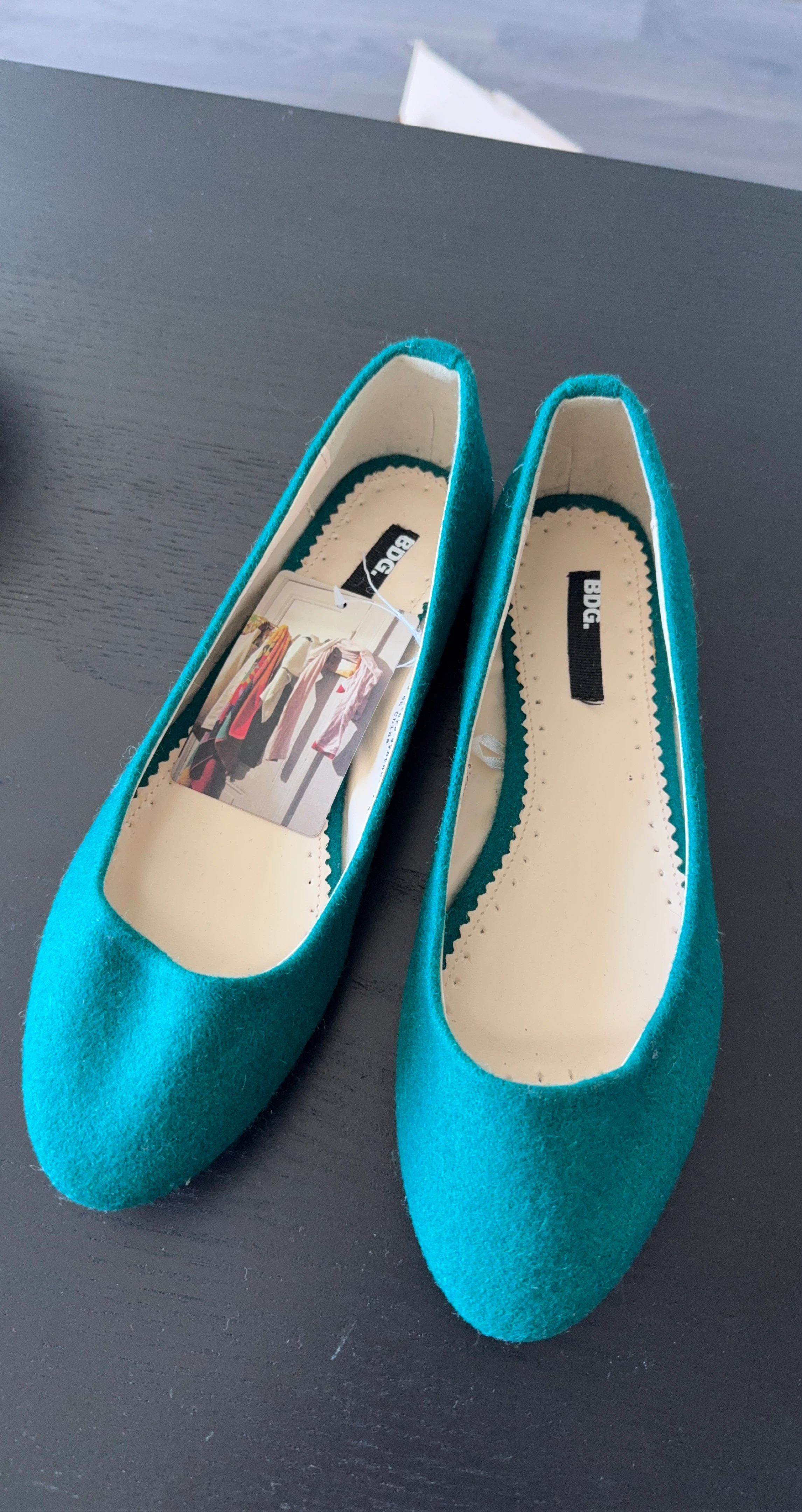 BDG Teal Ballet Flats Size 8.5