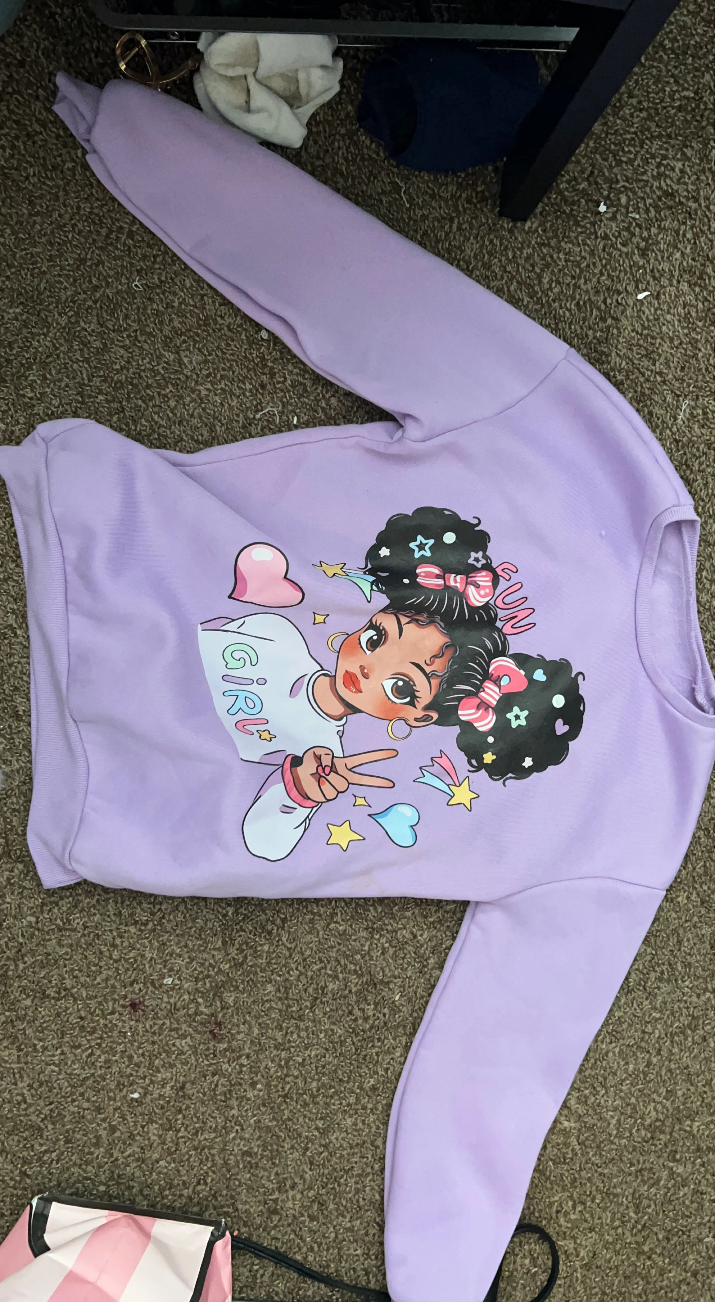 Lilac Graphic Sweatshirt