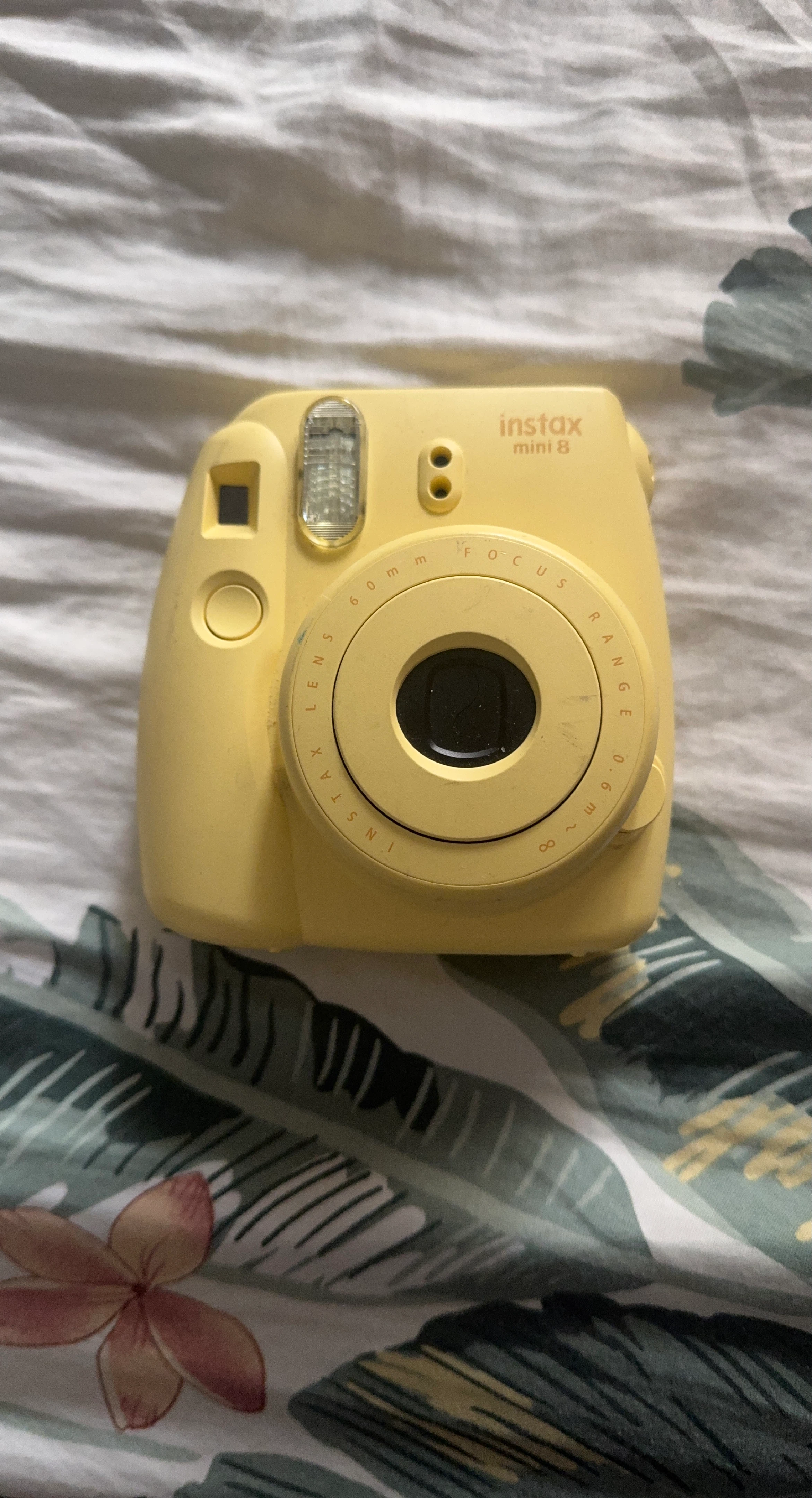 Yellow Fujifilm Instax Mini 8 Camera