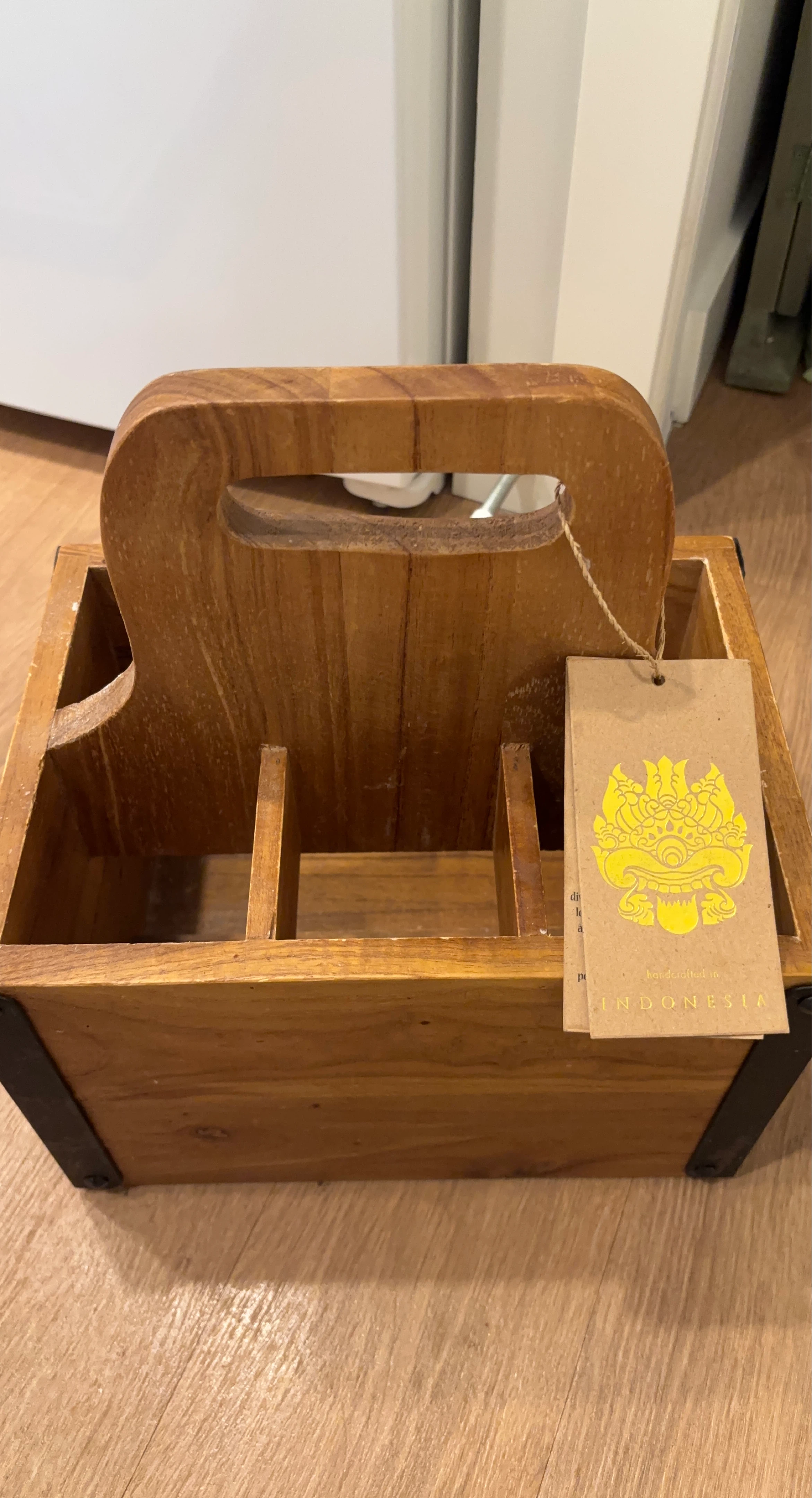 Wooden Caddy with Handle