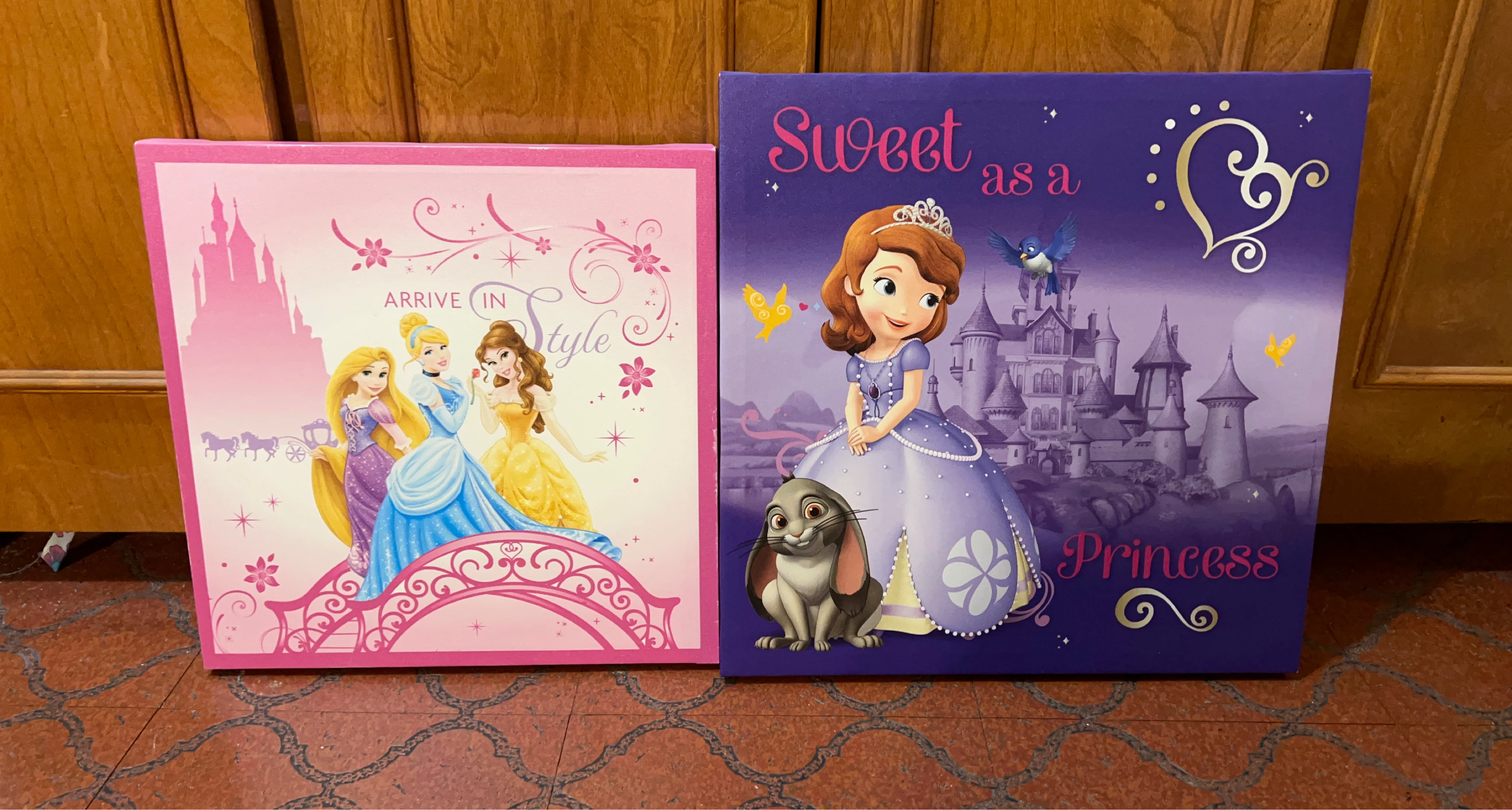 Disney Princess and Sofia the First Canvas Art Set
