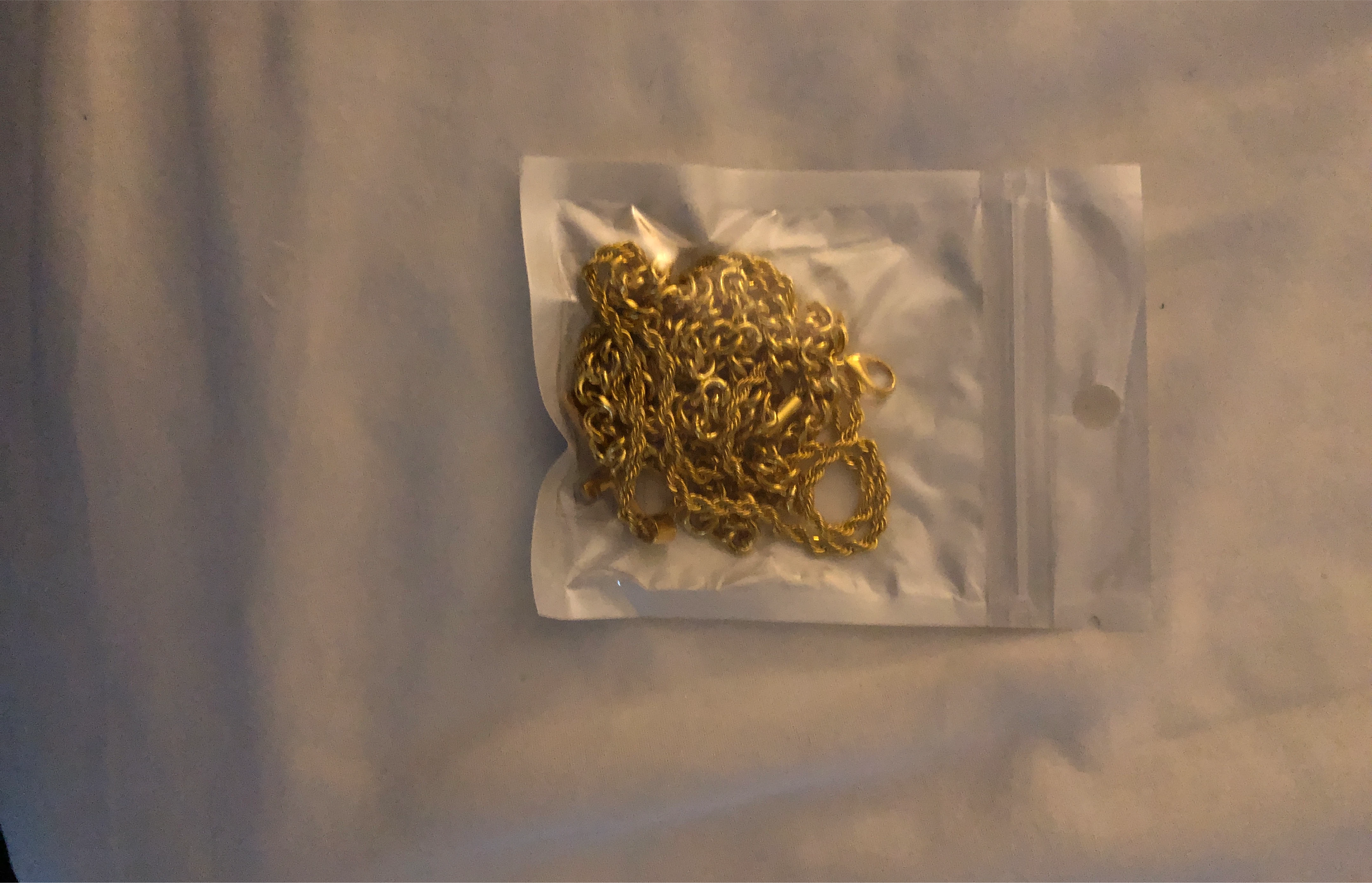 Gold-tone chain necklace