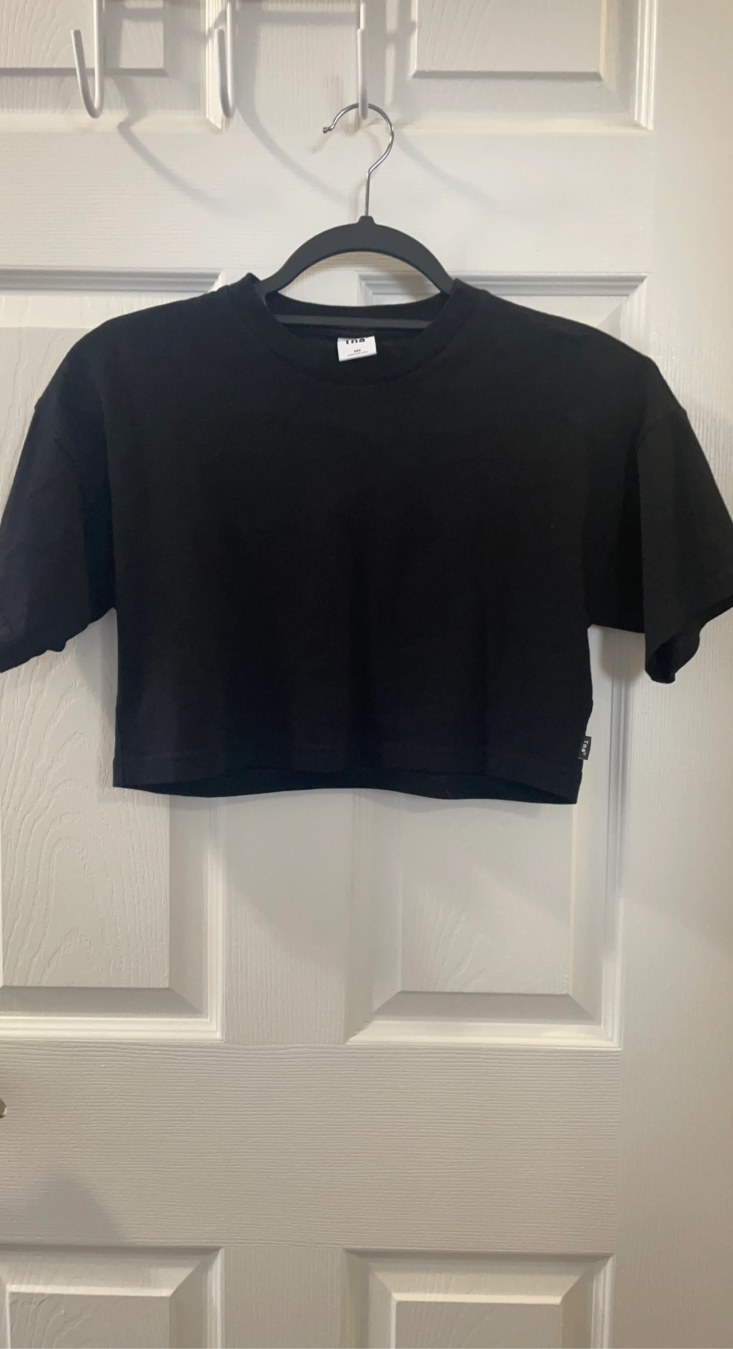 Tna Black Crop Top - Size 2XS