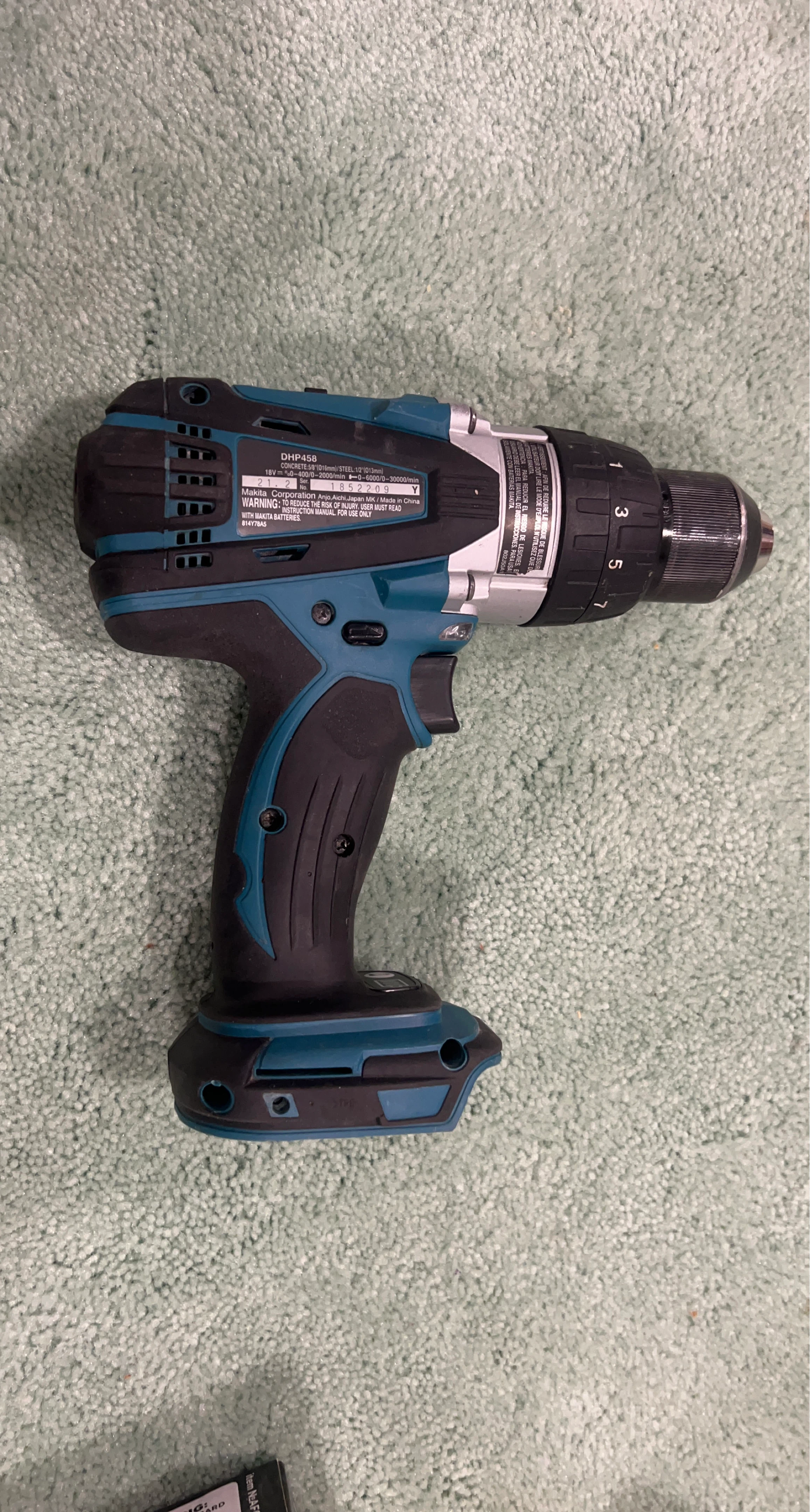 Makita DHP458 Cordless Hammer Driver Drill