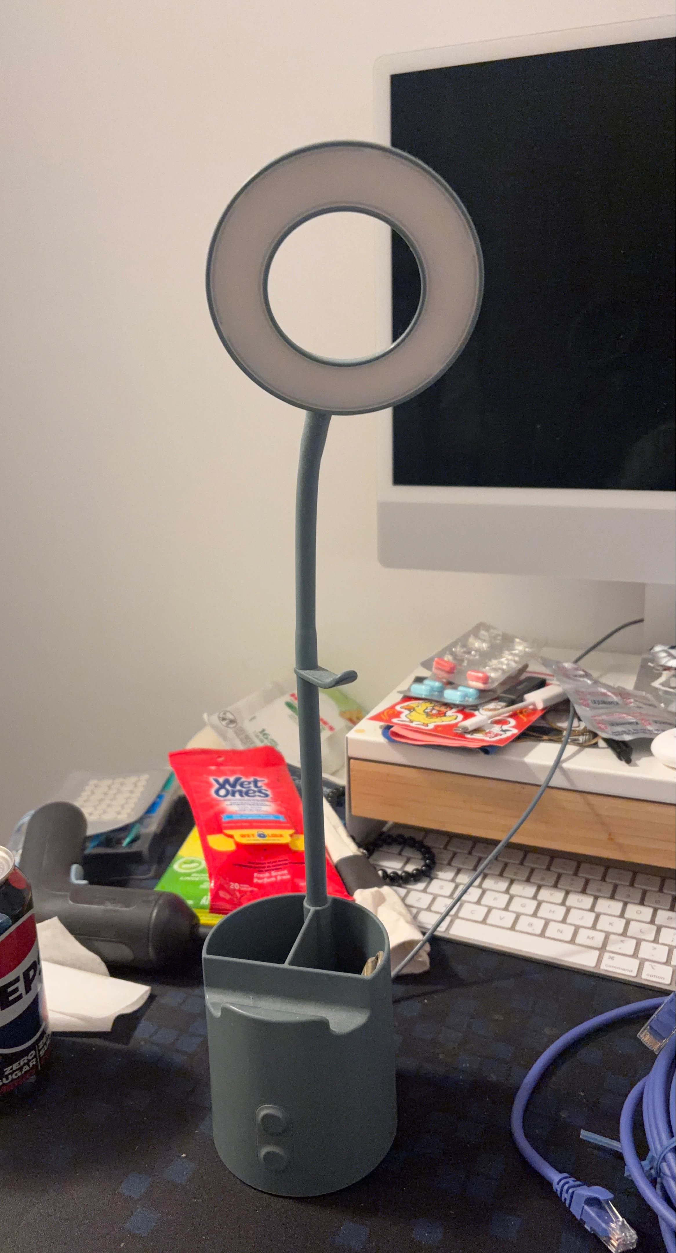 Ikea Ring Light with Pen and Phone/Tablet Holder
