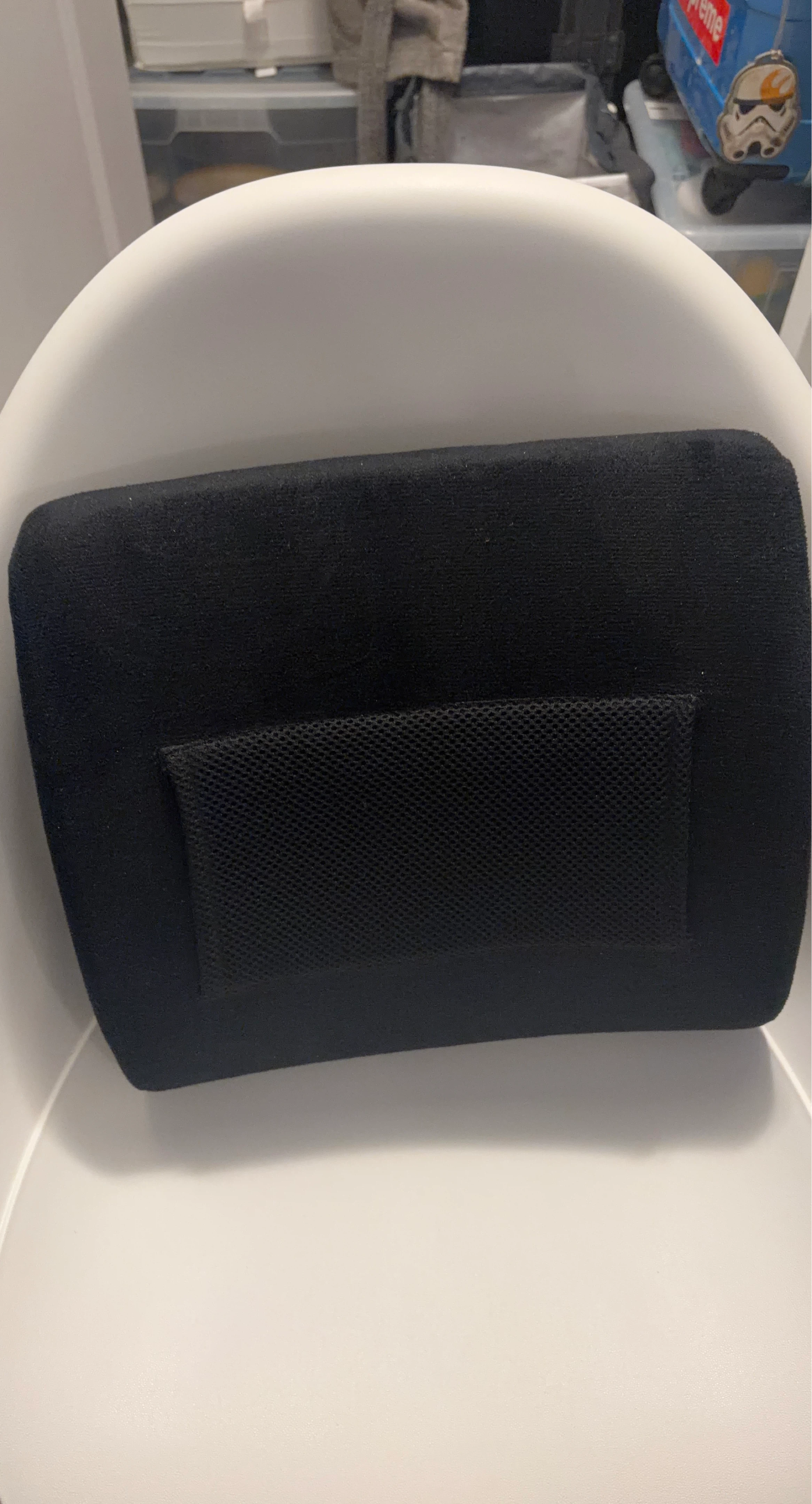 Black Lumbar Support Cushion