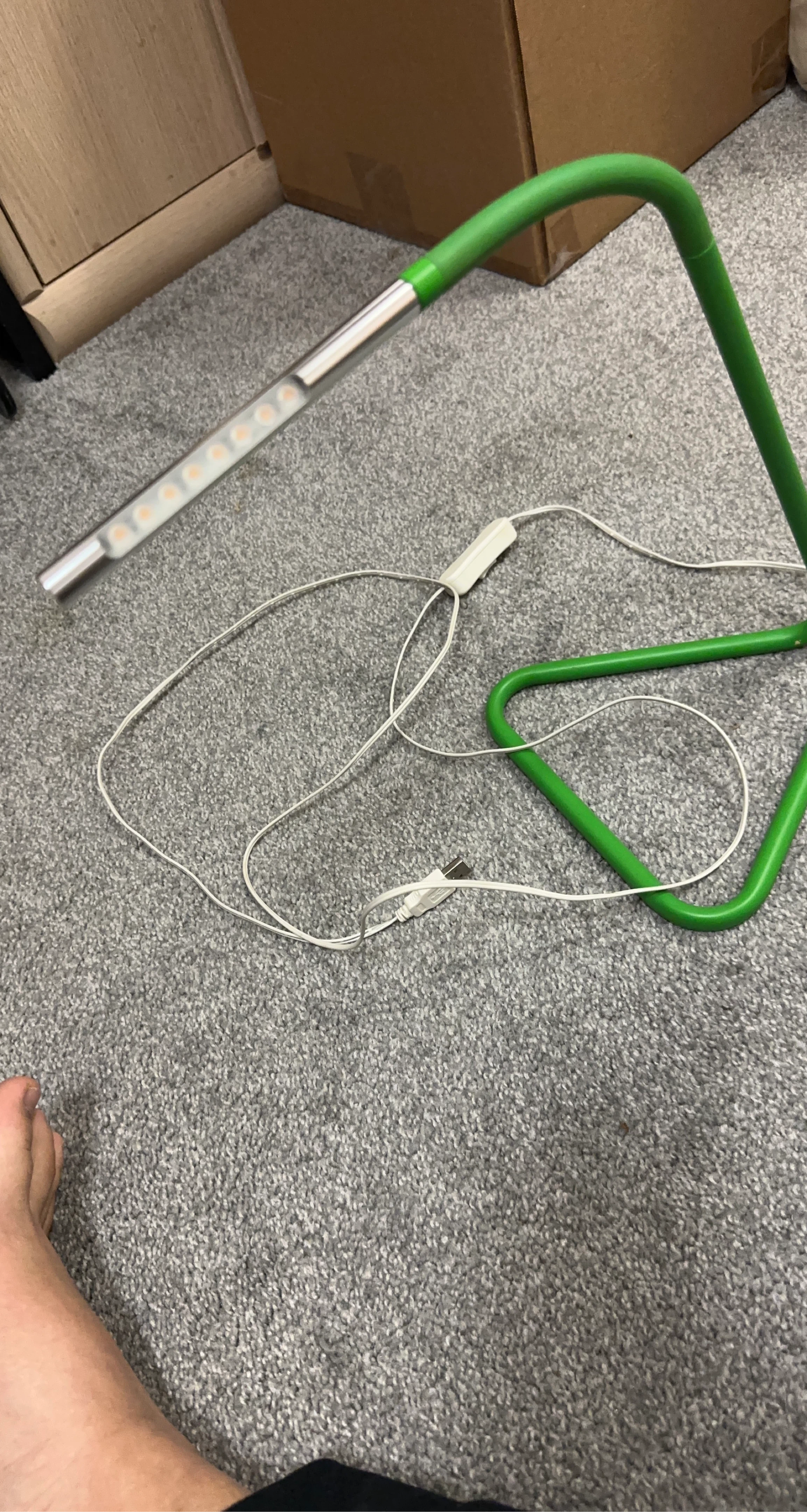 Green LED Desk Lamp