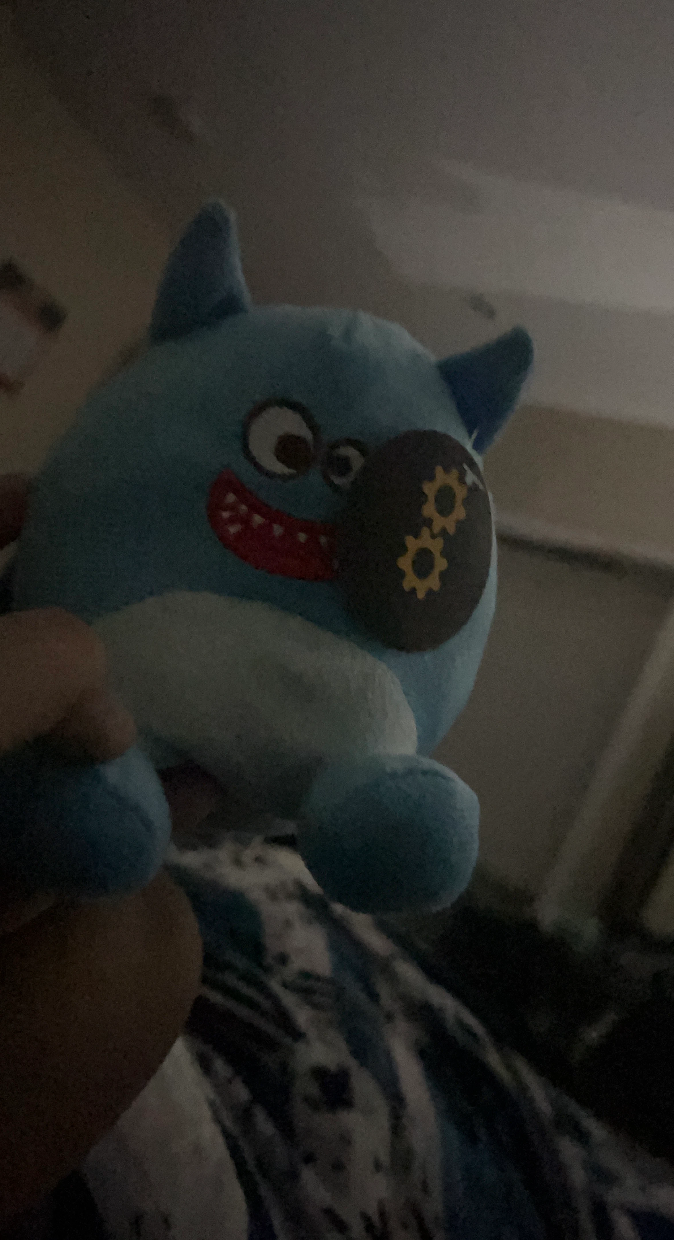 Blue Plush Character Toy