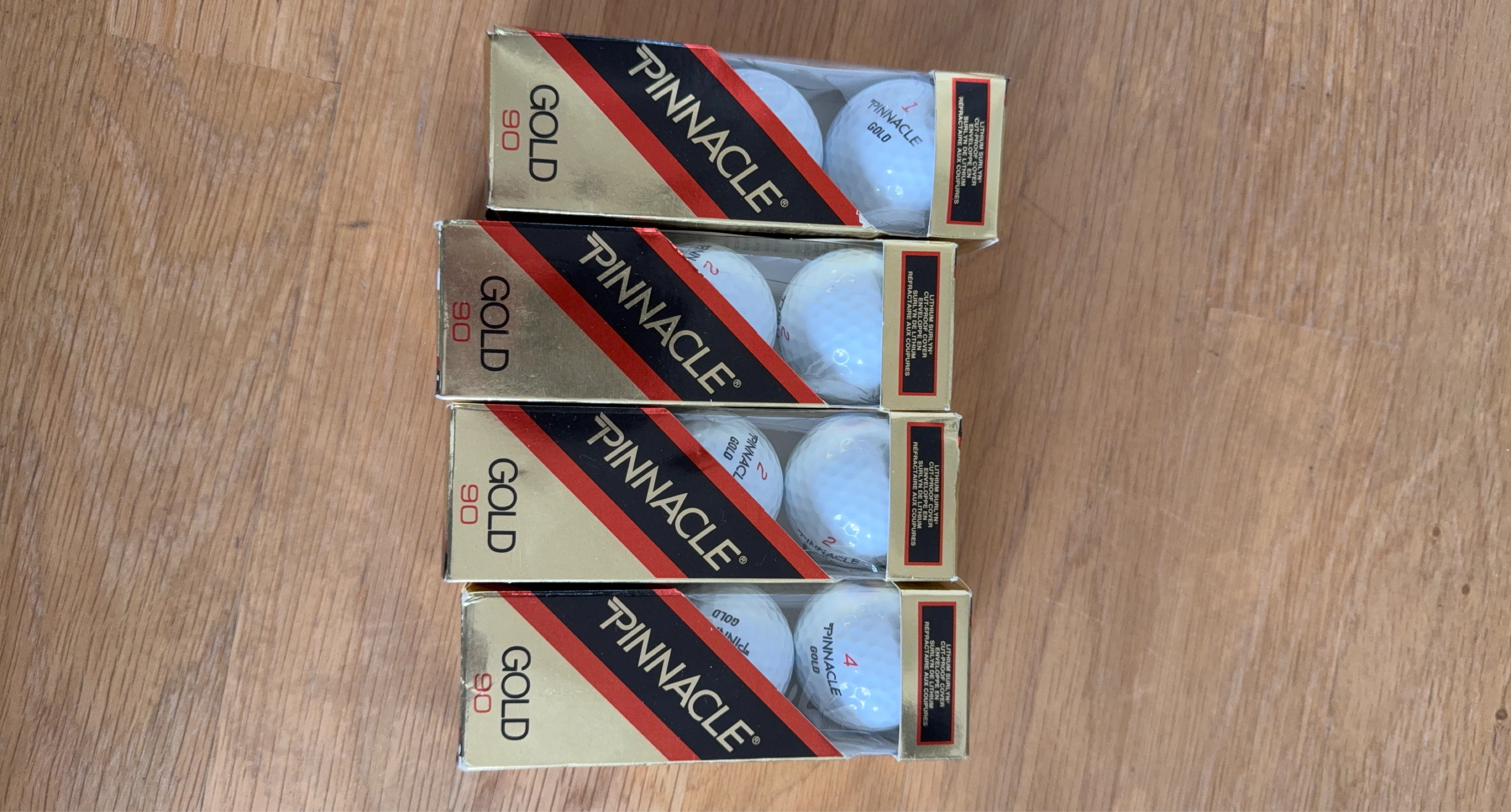 Pinnacle Gold Golf Balls - 90 Compression (4 sleeves)