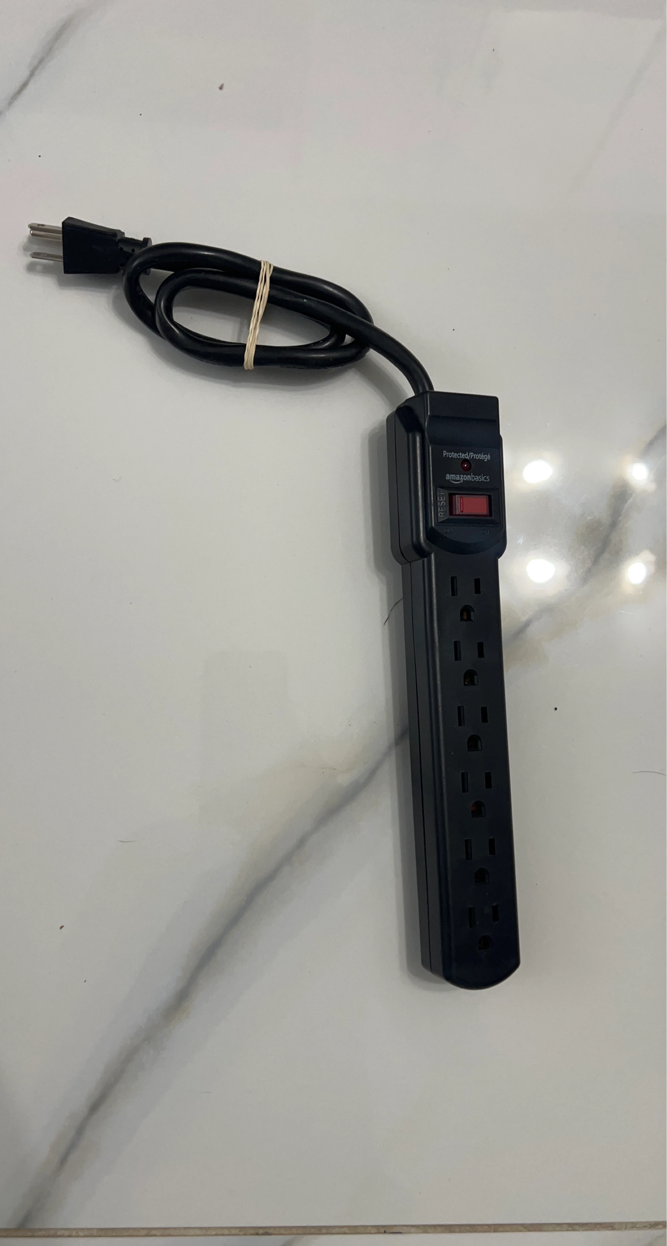 AmazonBasics 6-Outlet Surge Protector Power Strip