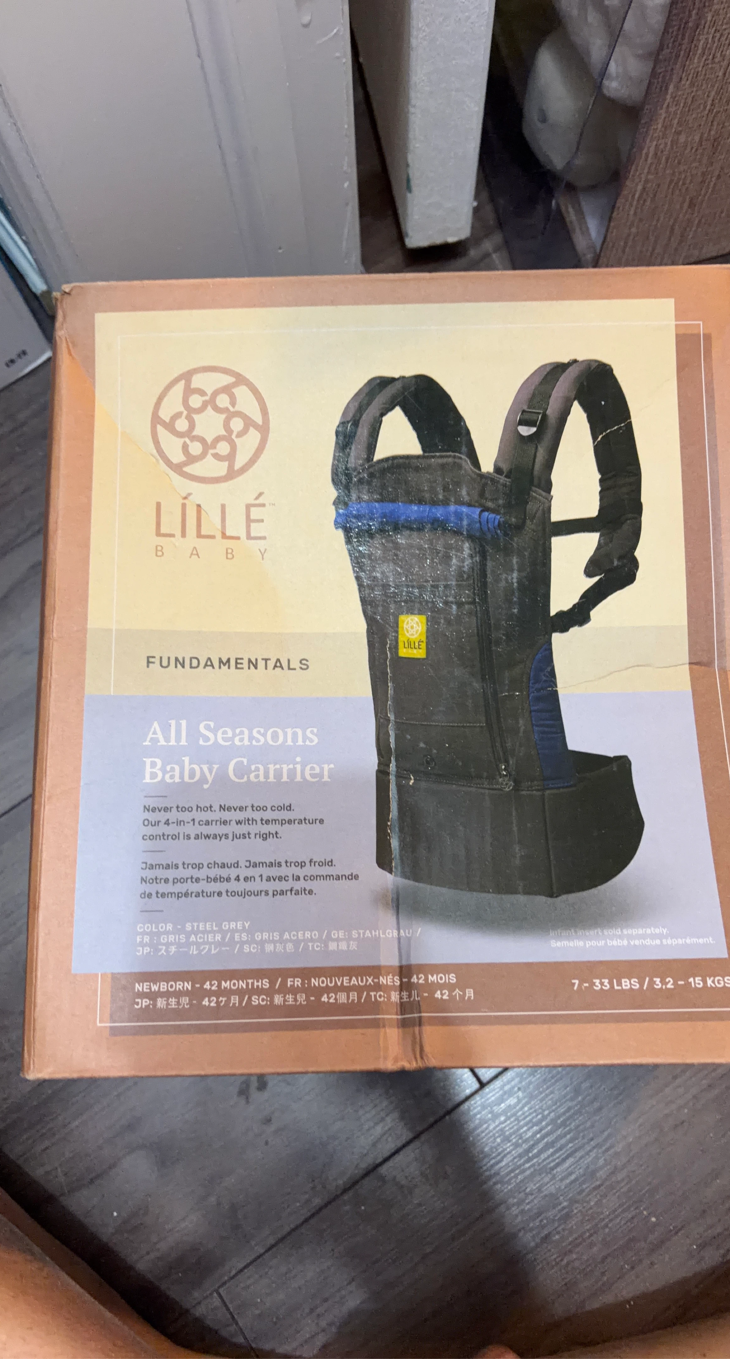 Lillebaby All Seasons Baby Carrier - Steel Grey