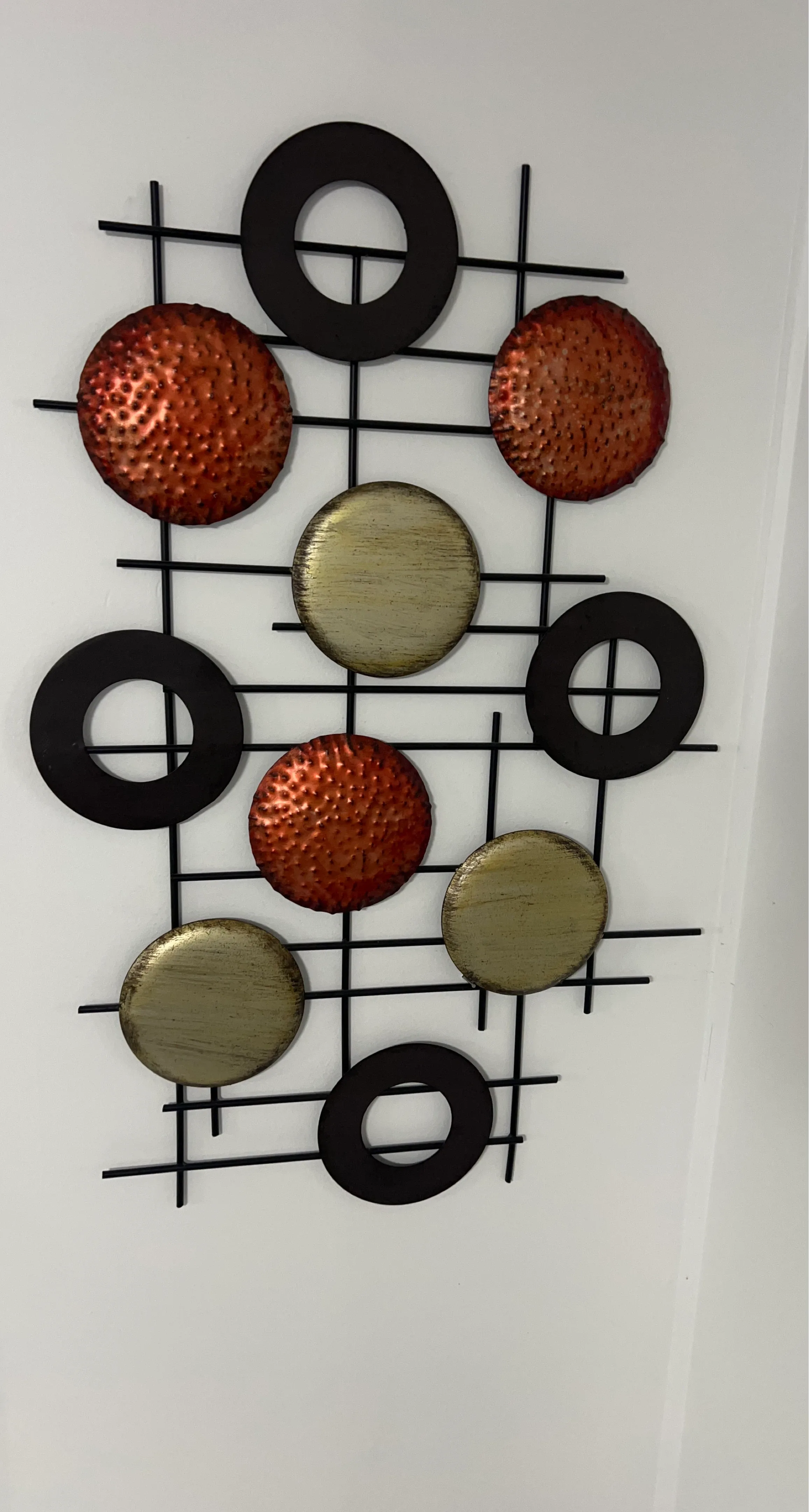 Metal Wall Art Decor Circles