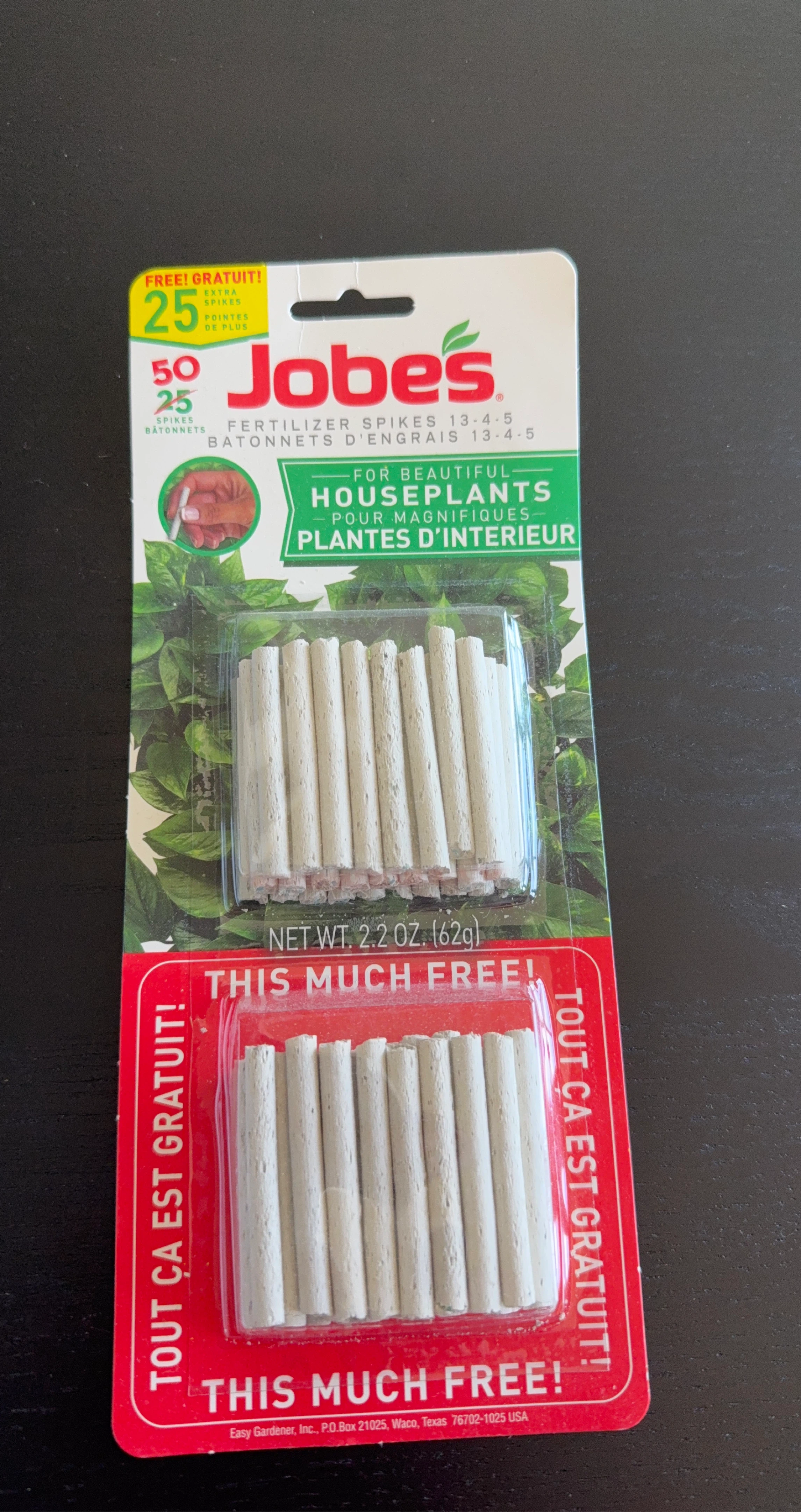 Jobe's 50 Fertilizer Spikes for Houseplants 13-4-5